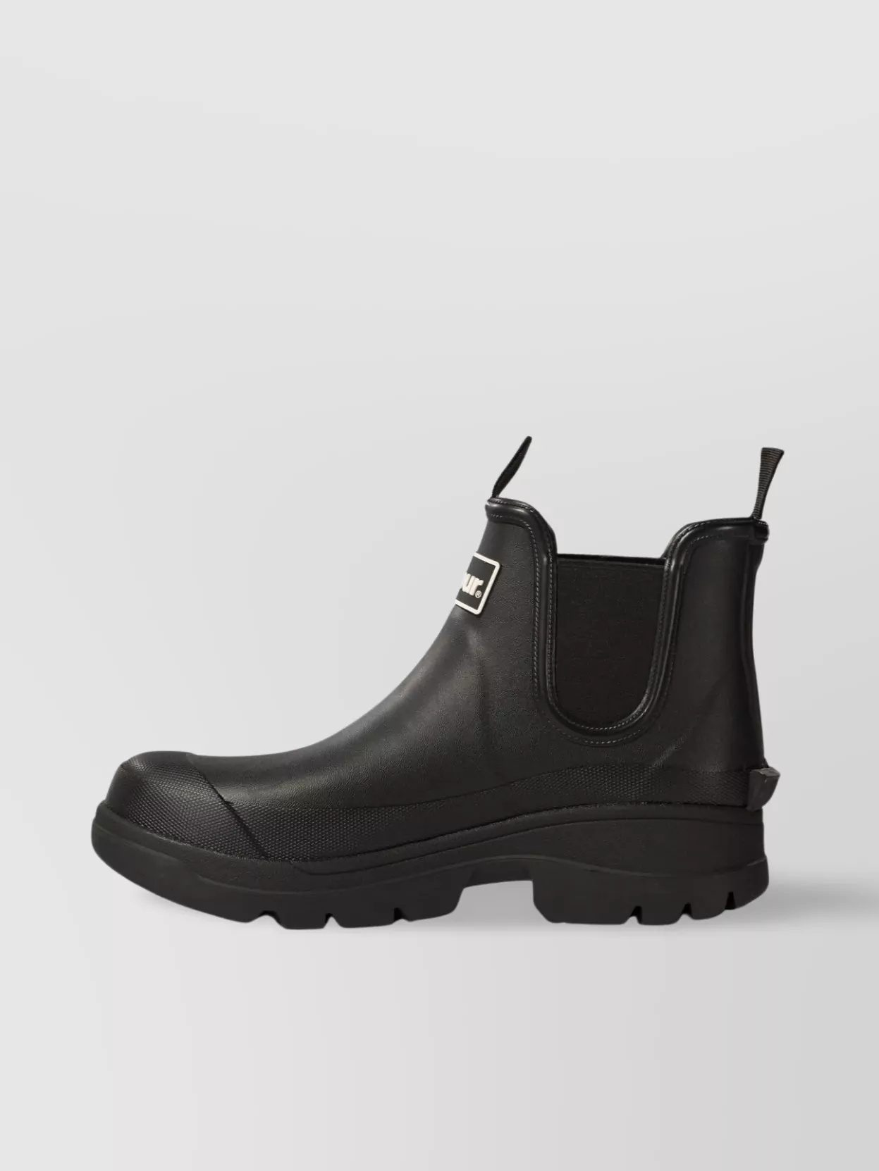 Shop Barbour "nimbus" Round Toe Rain Boots With Pull Tabs