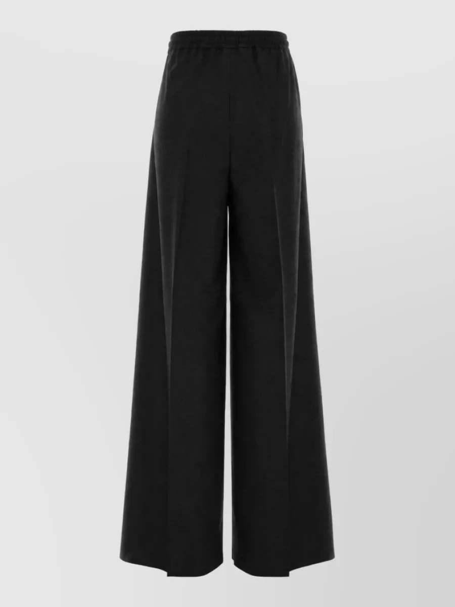 Max Mara Stretch Wool Palazzo Trousers