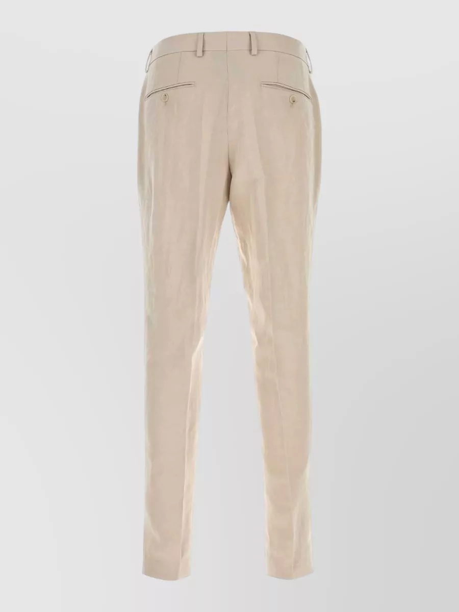 Boss Linen Blend Tailored Trousers