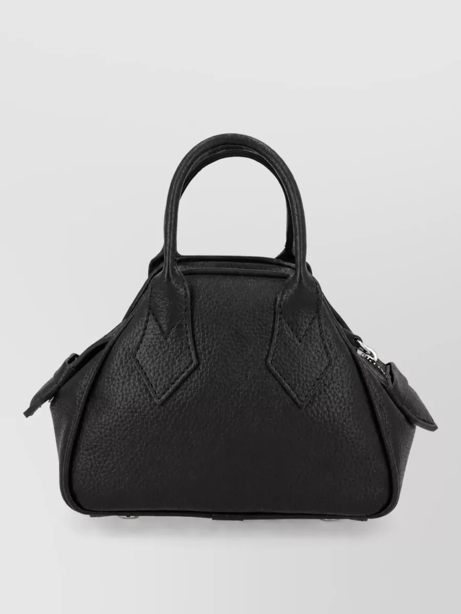 Vivienne Westwood Yasmine Mini Bag Textured Top Handles Strap