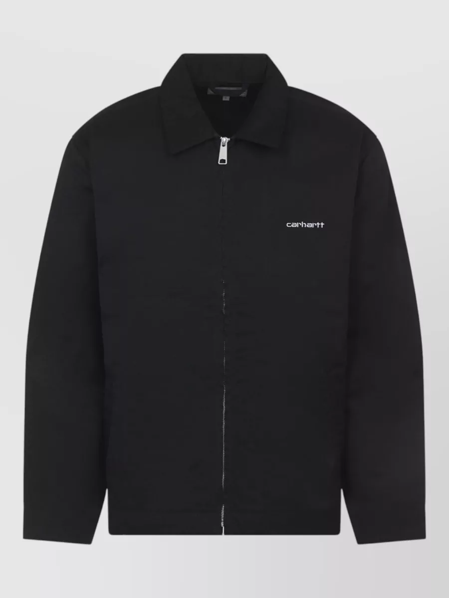 Carhartt Wip Script Collared Jacket Snap Button Cuffs