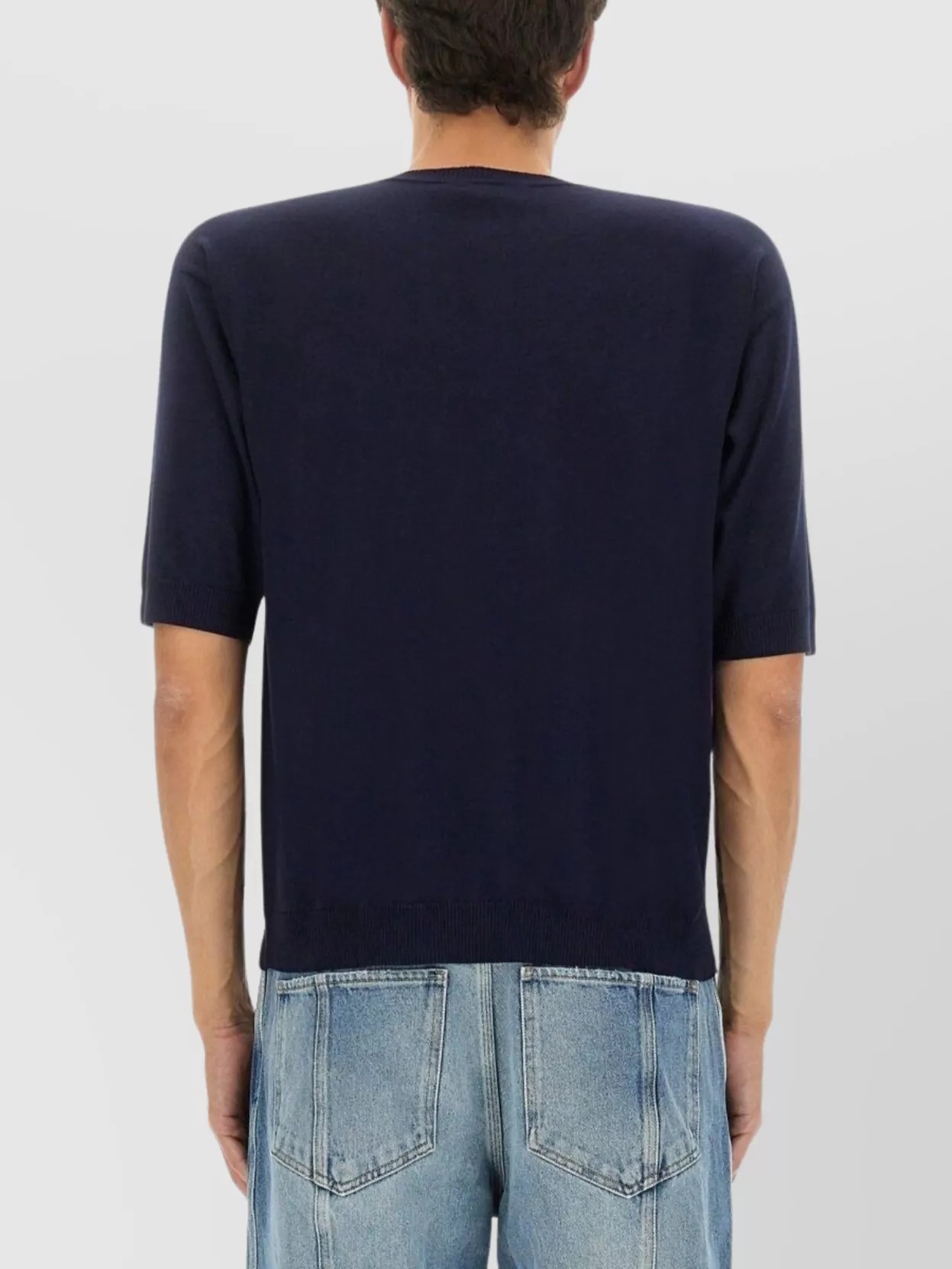 Moschino Pocketed T-Shirt With Ribbed Cuffs And Hem