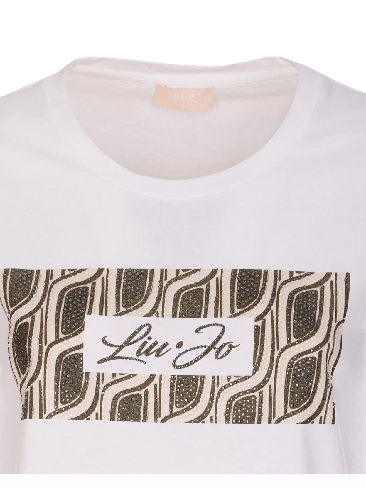 Liu •jo Crewneck Graphic Print Round Neck Short Sleeves