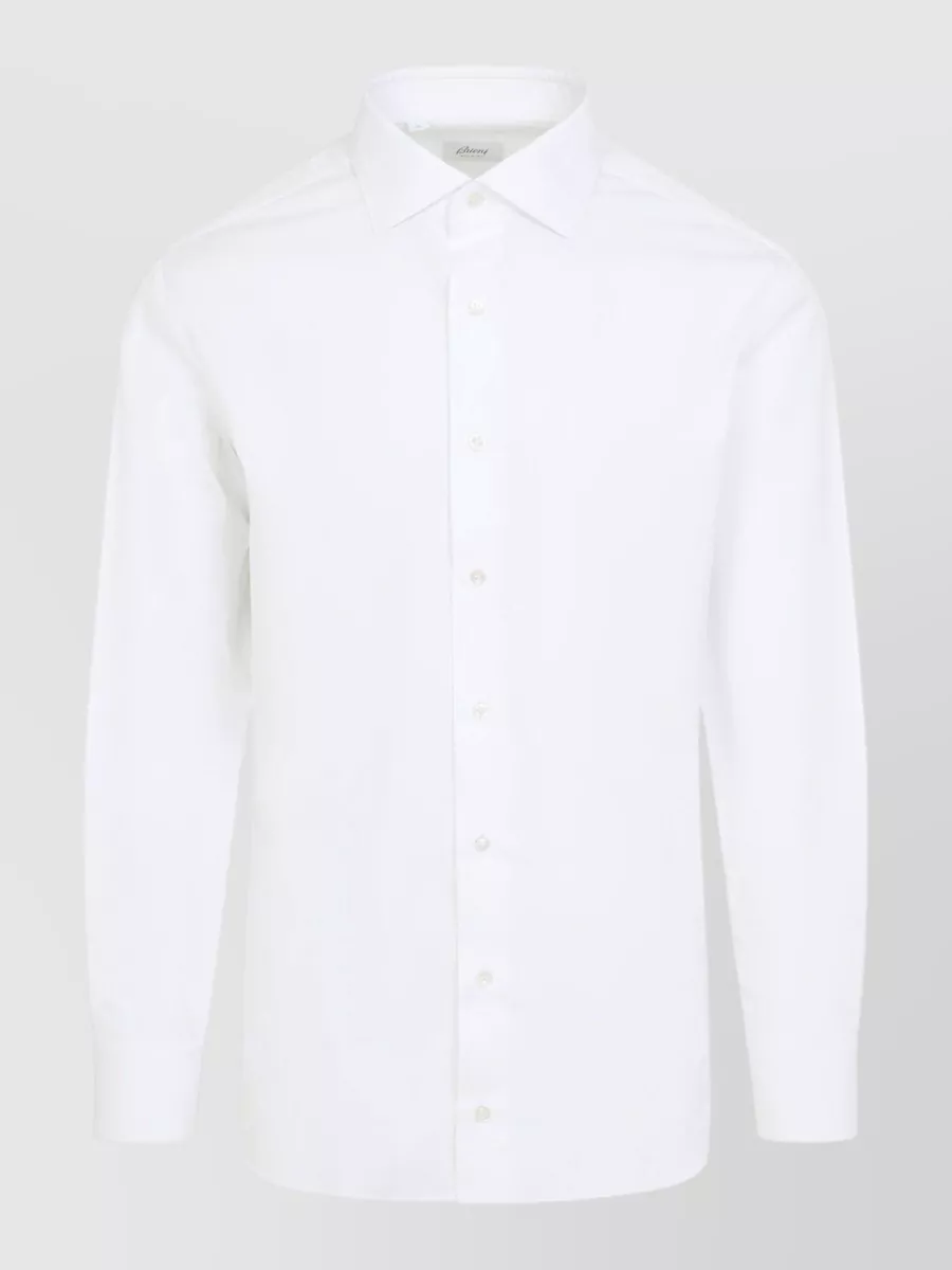 Brioni cotton long-sleeve shirt