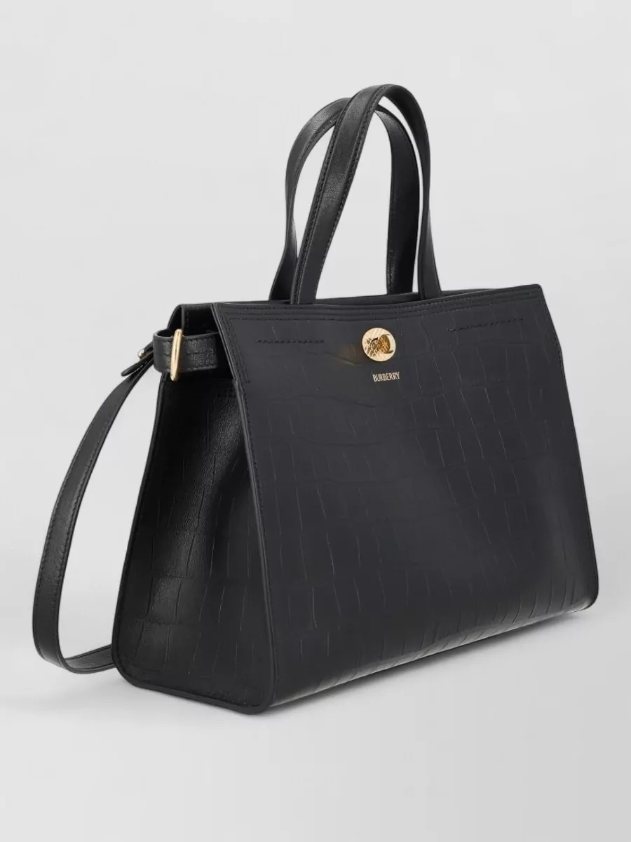 Burberry Cotswolds Small Lamb Leather Tote Bag