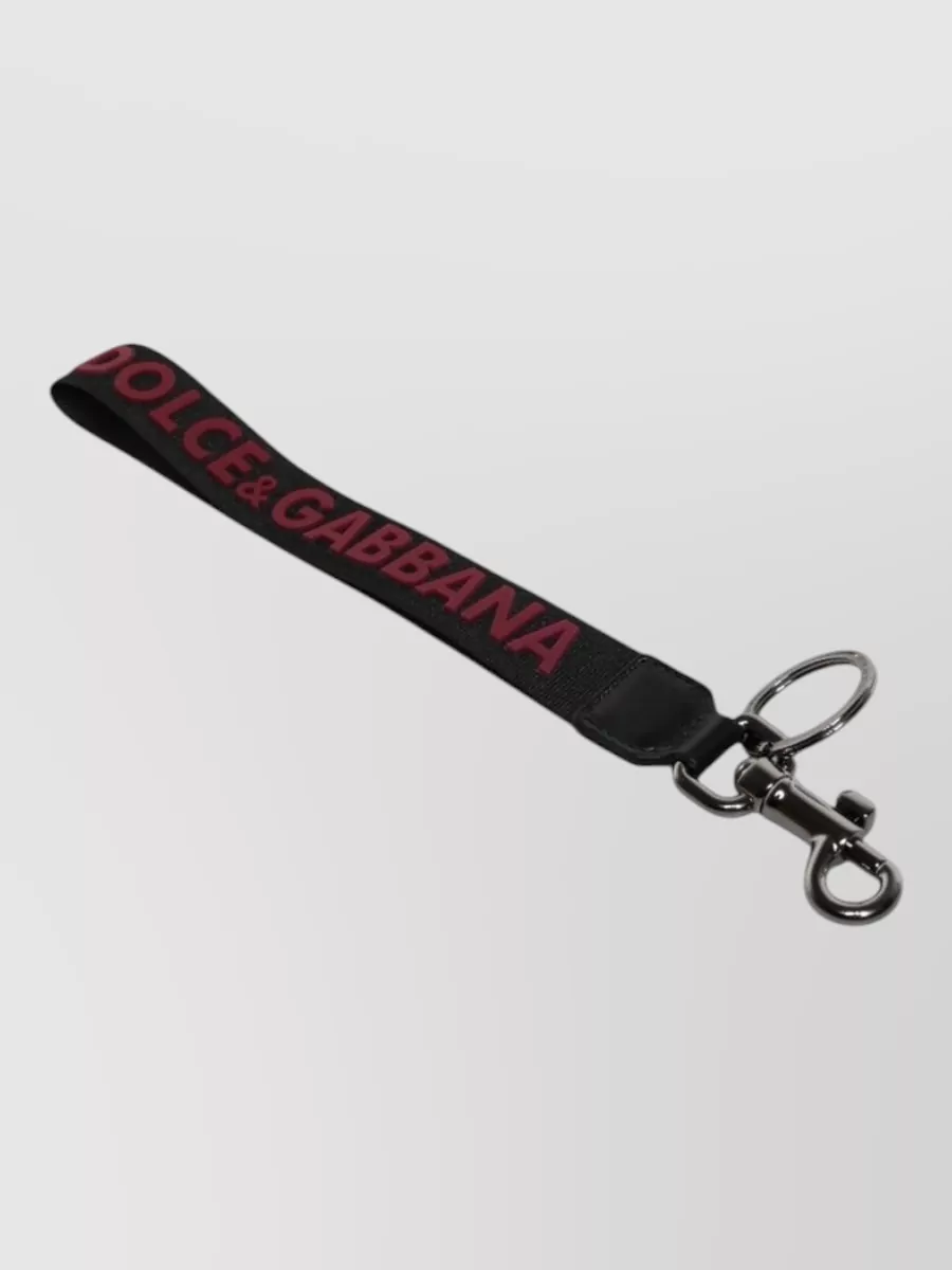 Dolce&Gabbana Nylon Logo Keychain