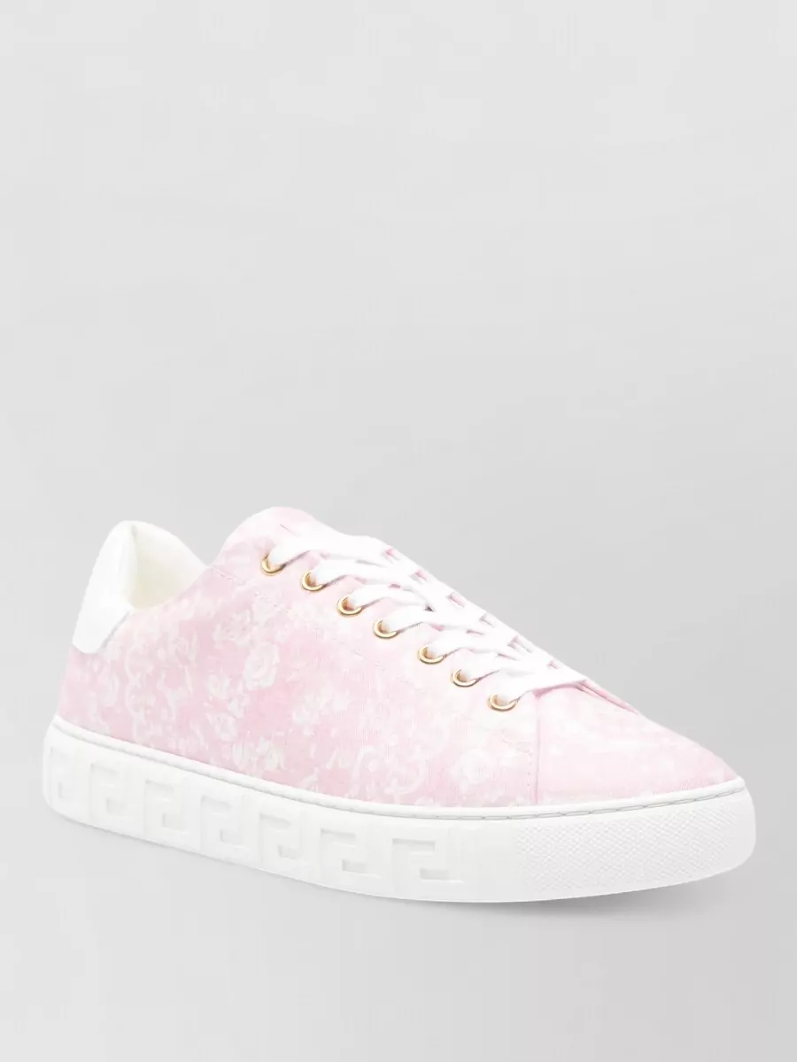 Versace printed low-top sneakers