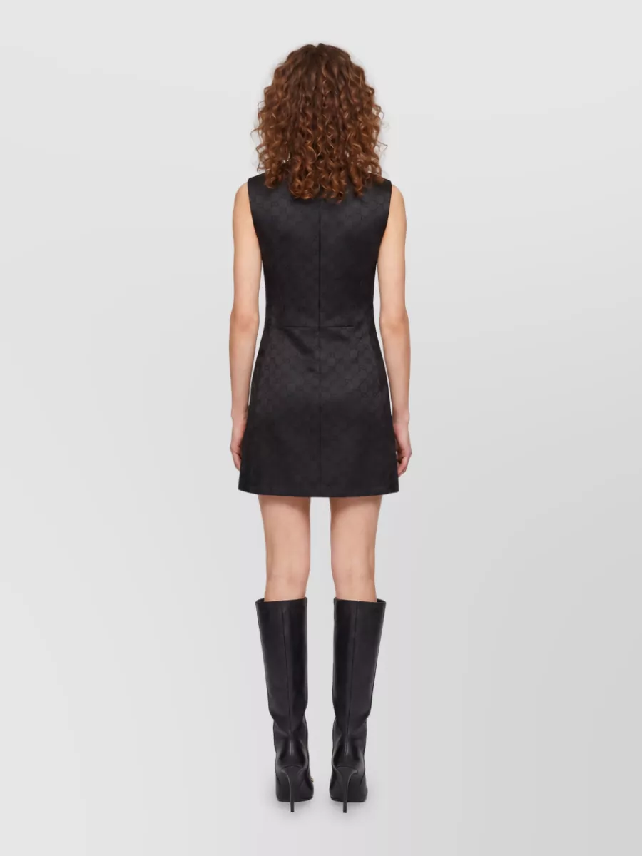 Gucci Jacquard Sleeveless Mini Dress