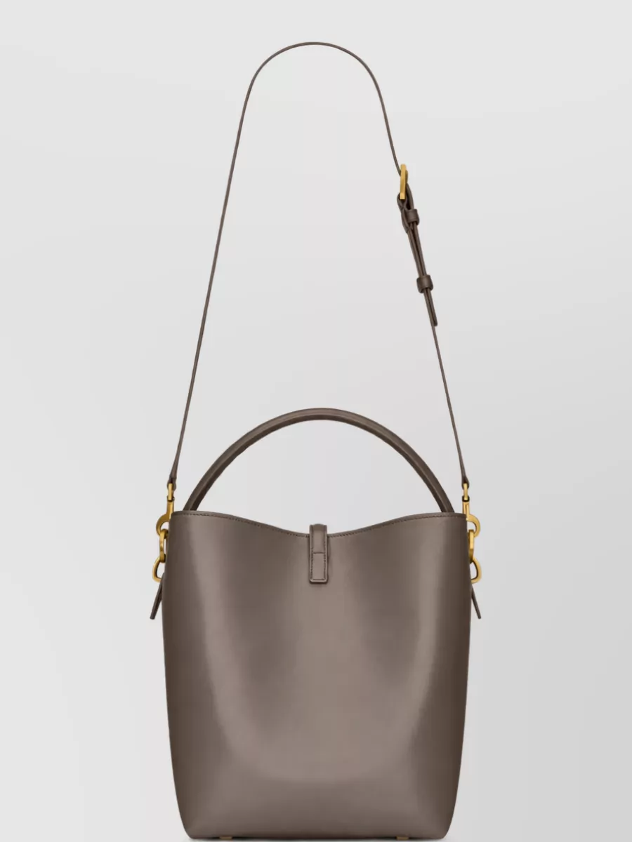 Saint Laurent Le 37 Leather Bucket Bag