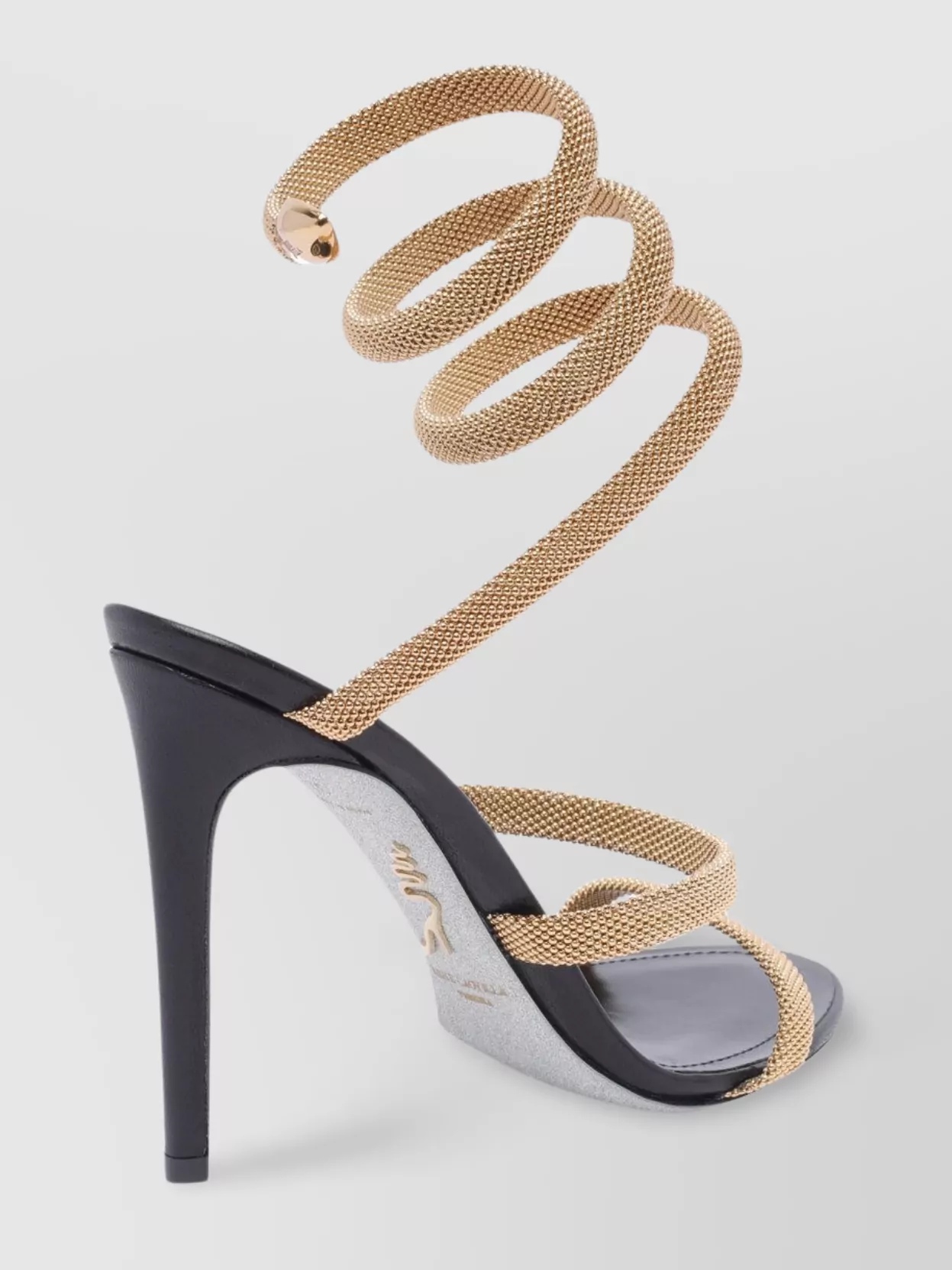 Rene Caovilla Sandals Heel Brass Detail
