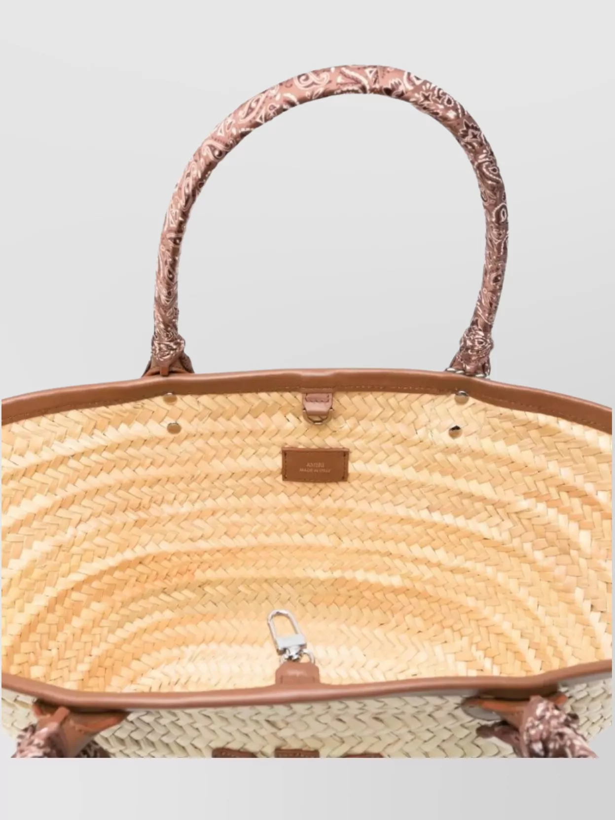 Amiri Woven Tote Leather Trim