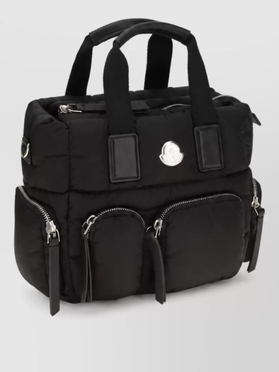 Moncler caradoc nylon quilted shoulder bag