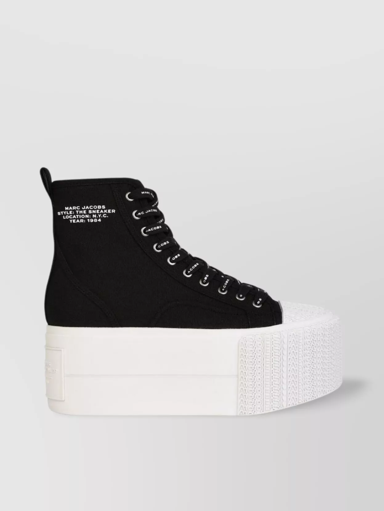 Marc Jacobs 'high Top Platform' Sneakers Tela
