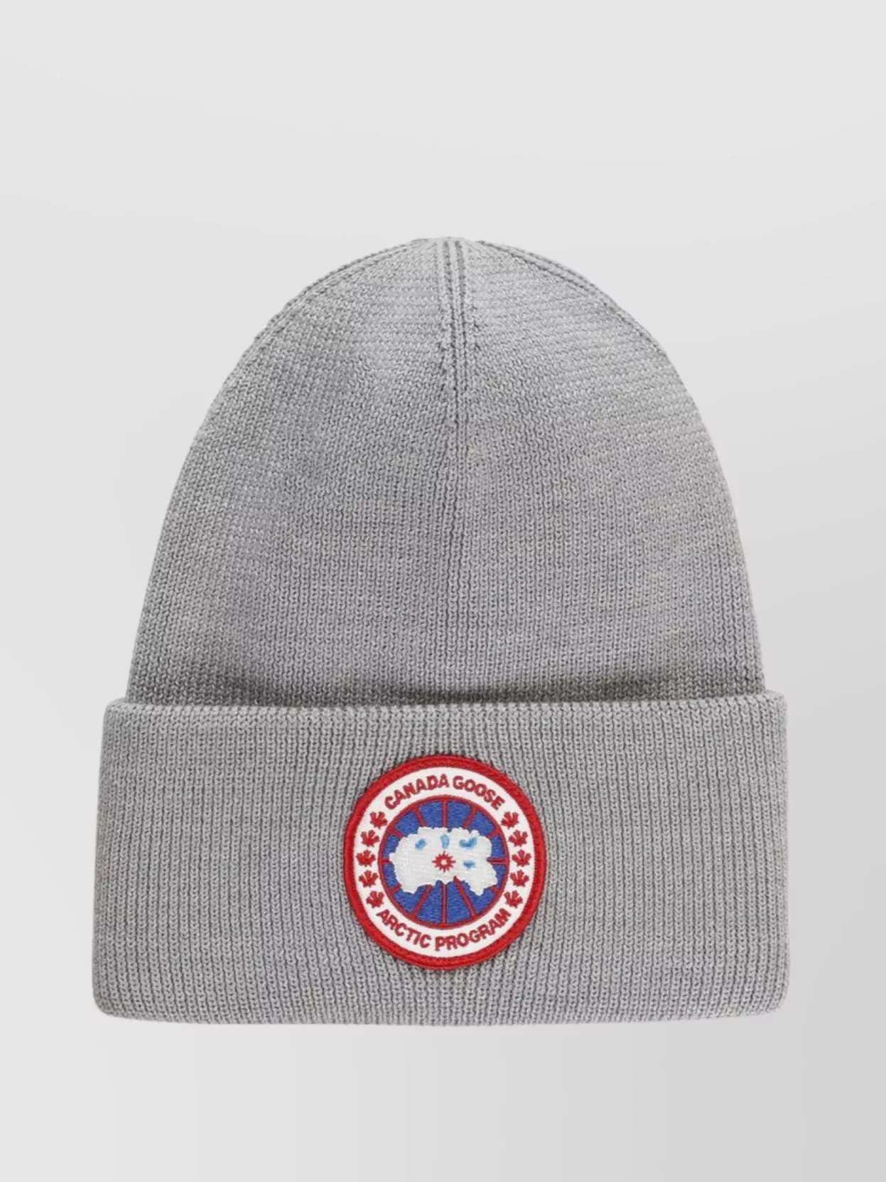 Canada Goose Men's Wool Beanie Logo Patch