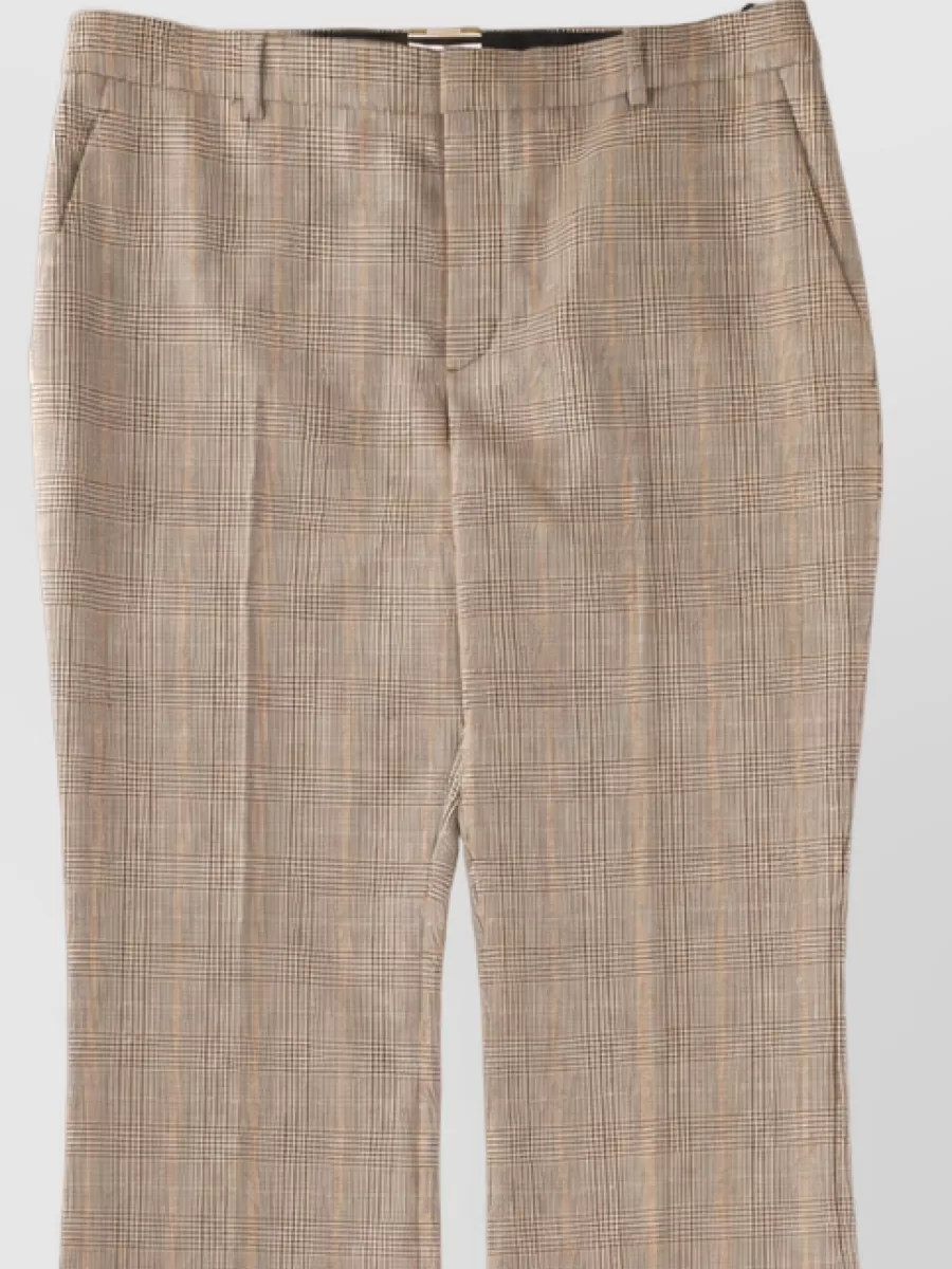 Saint Laurent Wool Flared Suit Trousers