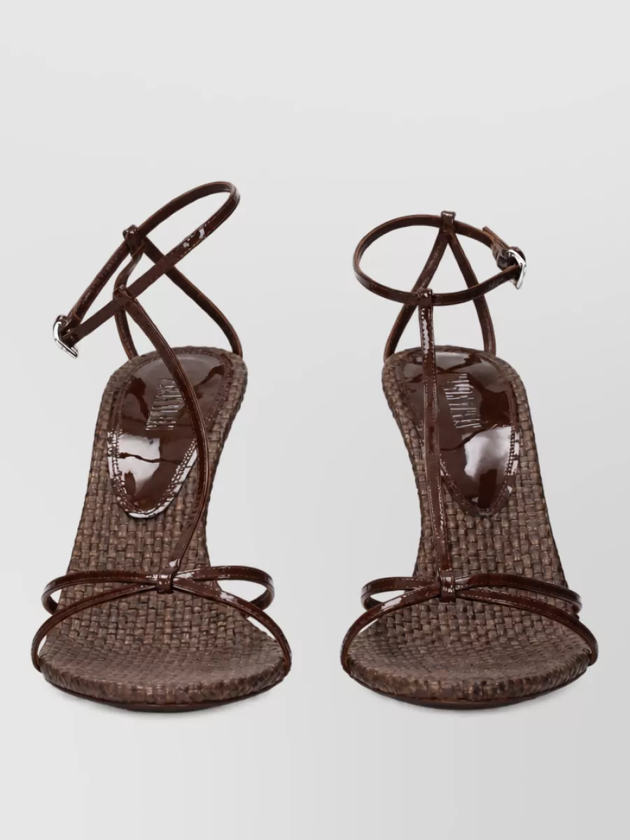 Paris Texas leather stiletto heel sandals