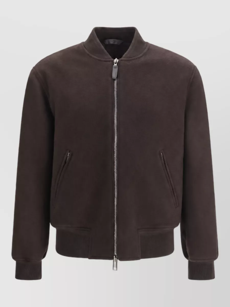 Brioni wool bomber jacket