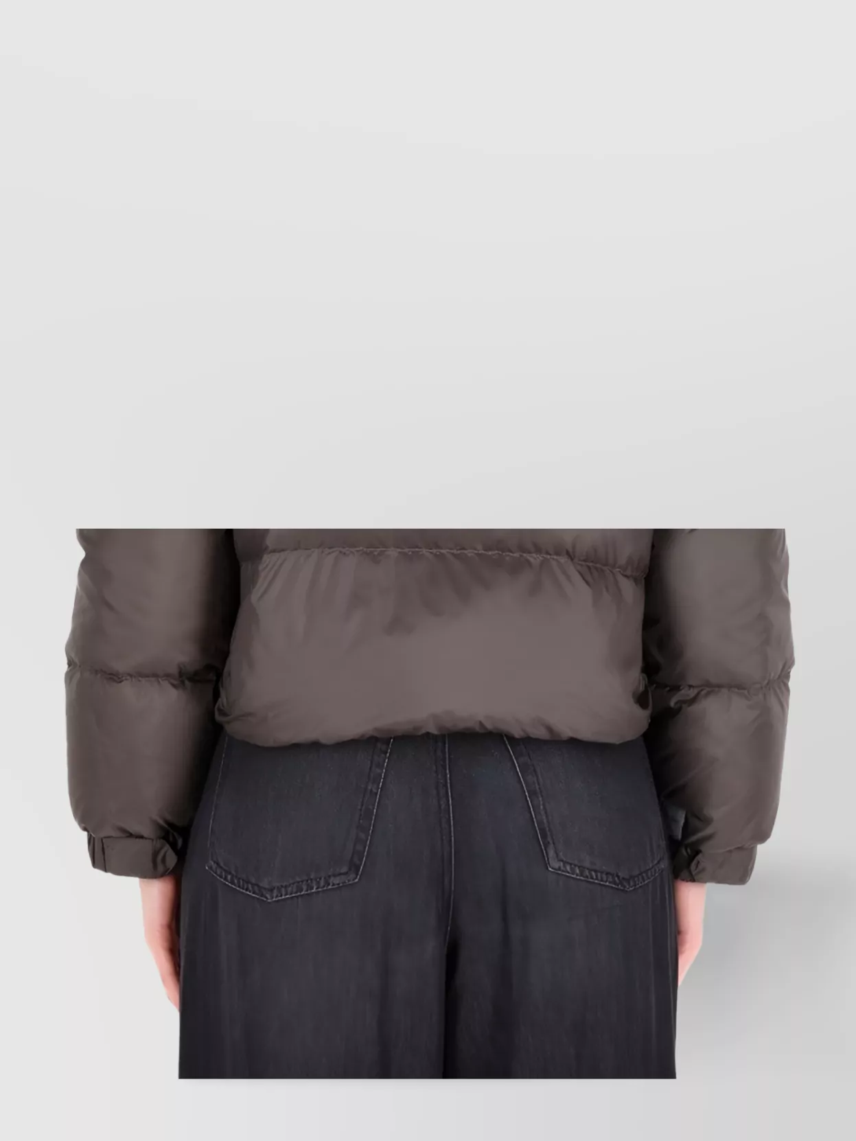 S Max Mara Hooded Crop Quilted Down Jacket