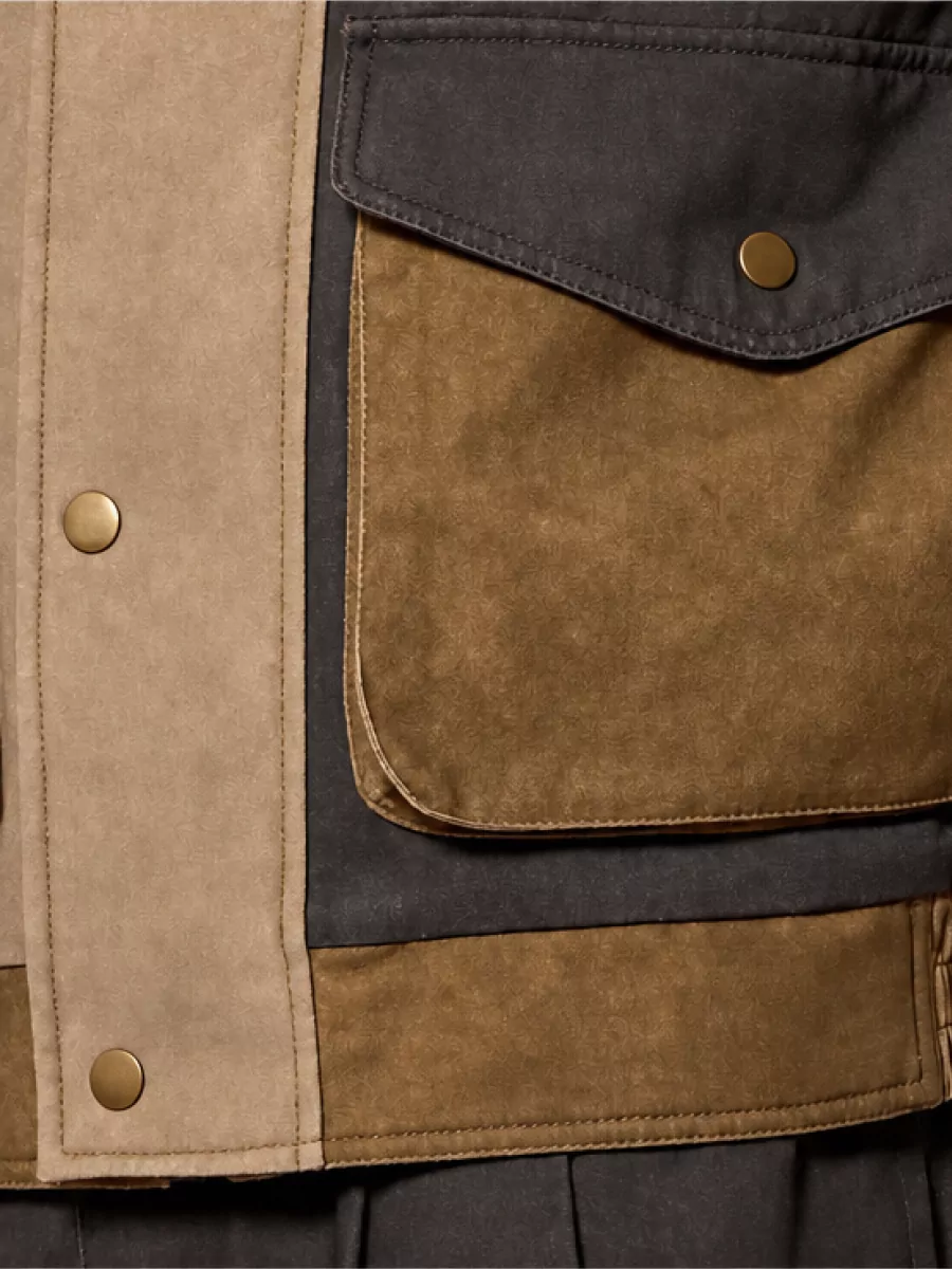 Isabel Marant Cotton Patchwork Single Breasted Coat