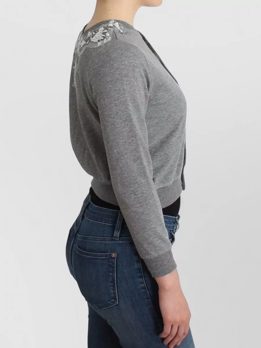 Ermanno Scervino Cropped Lace Cardigan