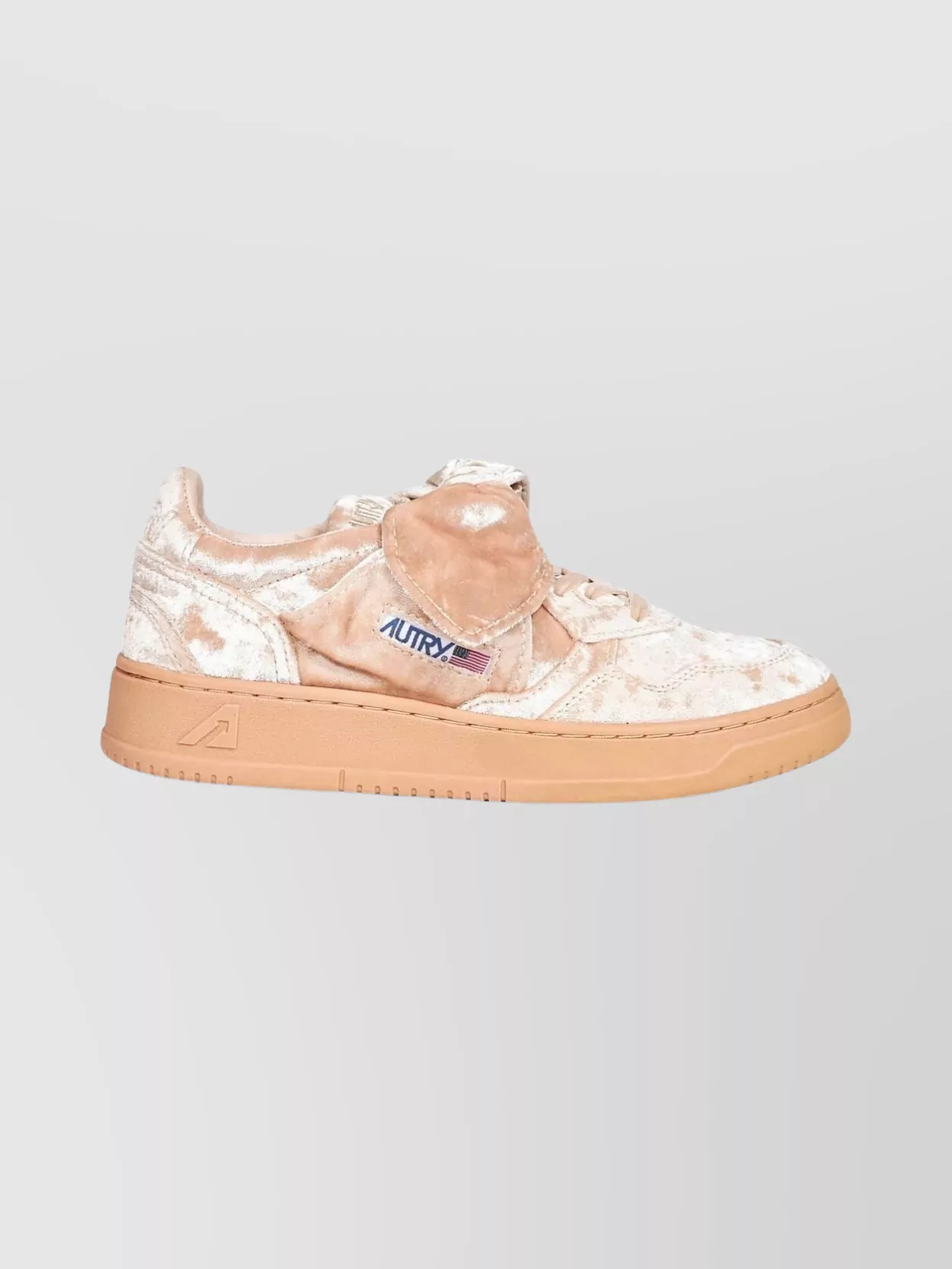 Autry velvet low-top sneakers