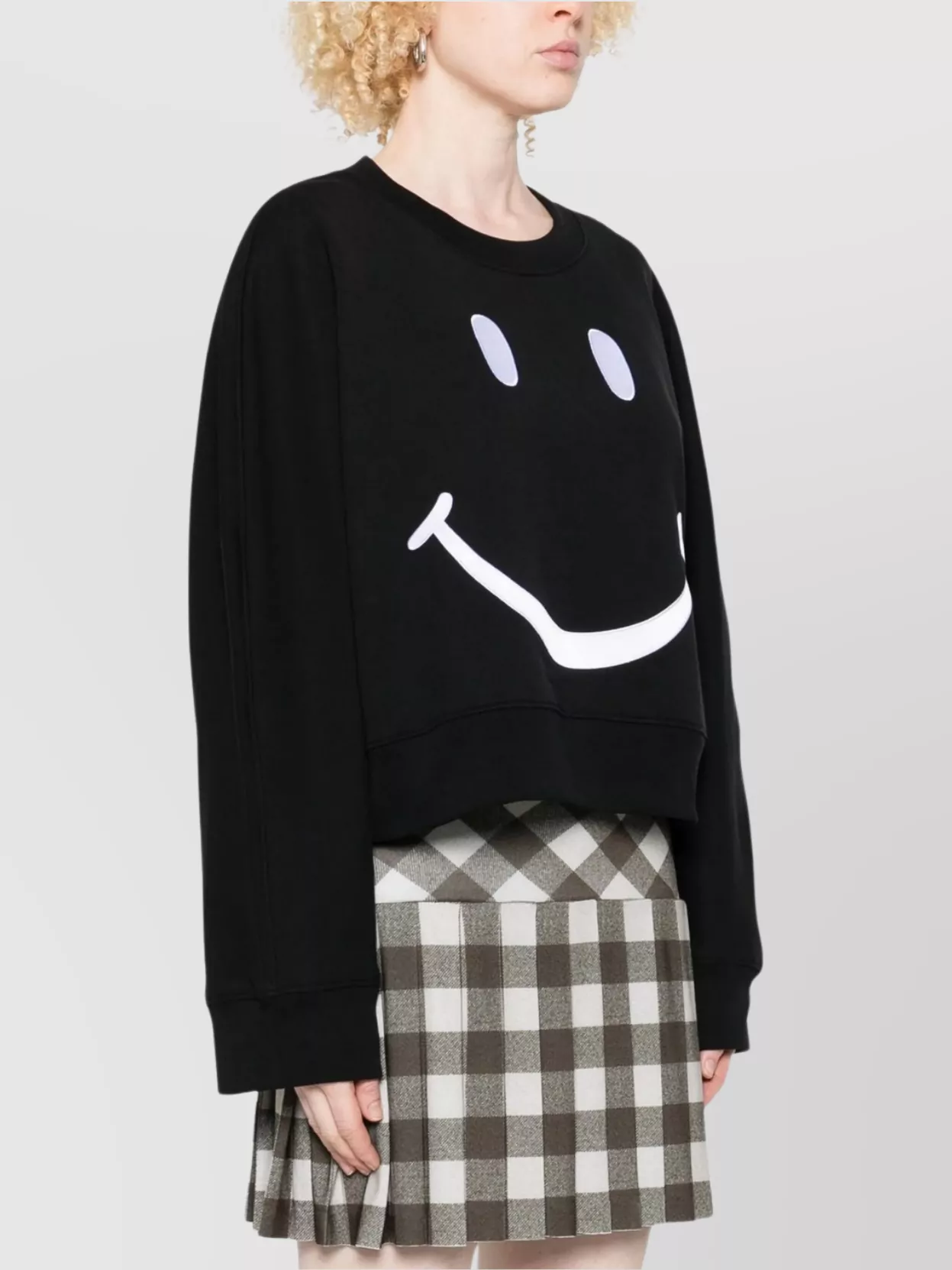 Moschino Smiley Face Graphic Knitwear Crew Neck