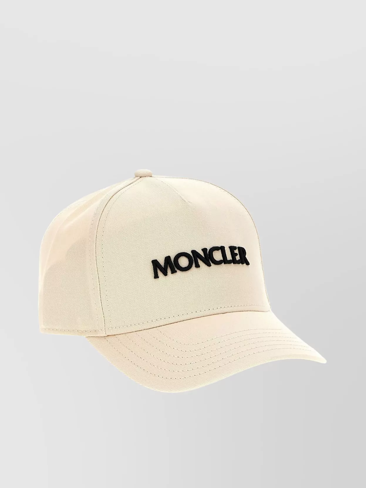 Shop Moncler Cap Logo Embroidery Curved Brim