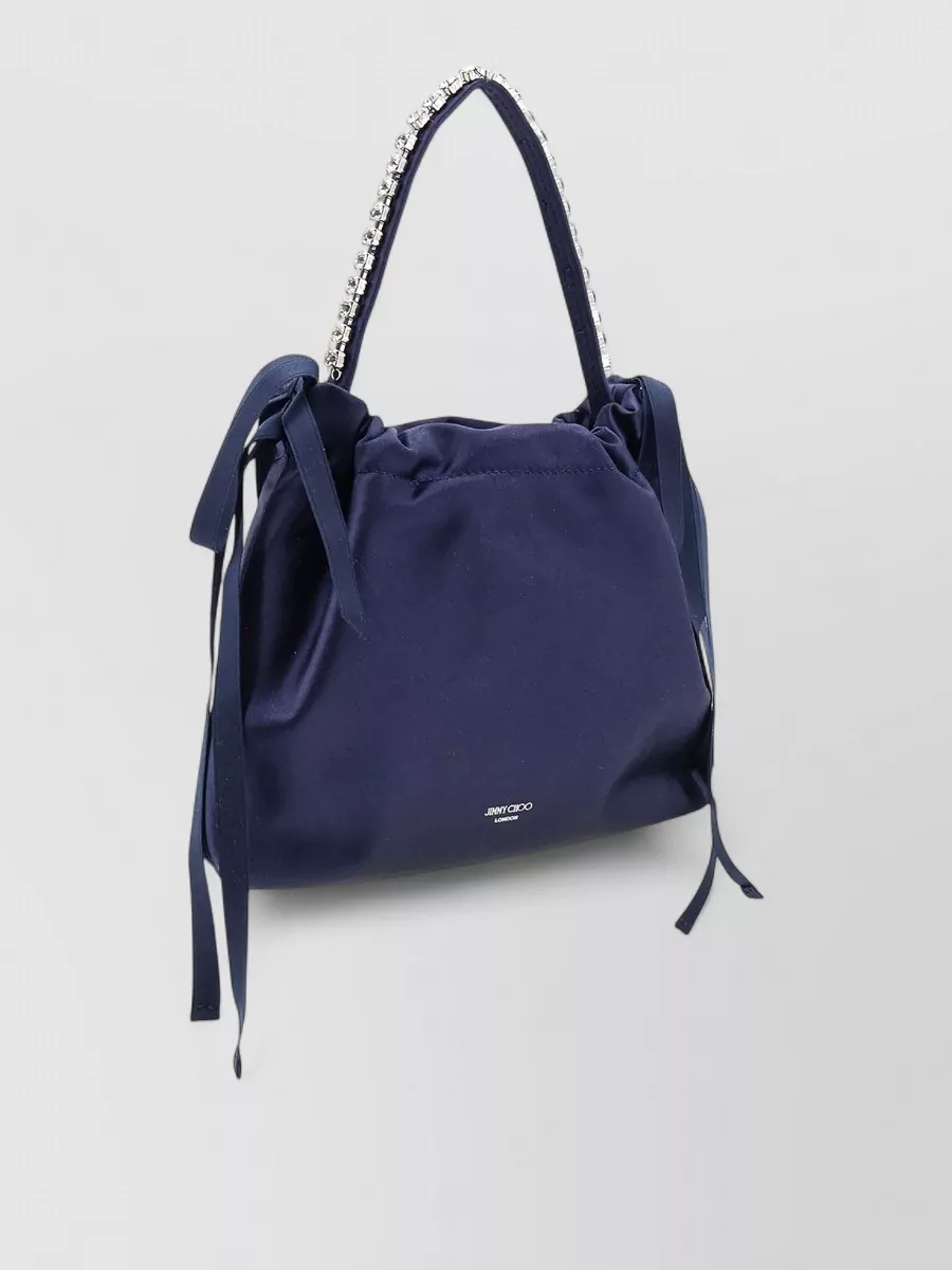 Jimmy Choo Cinch Satin Shoulder Bag