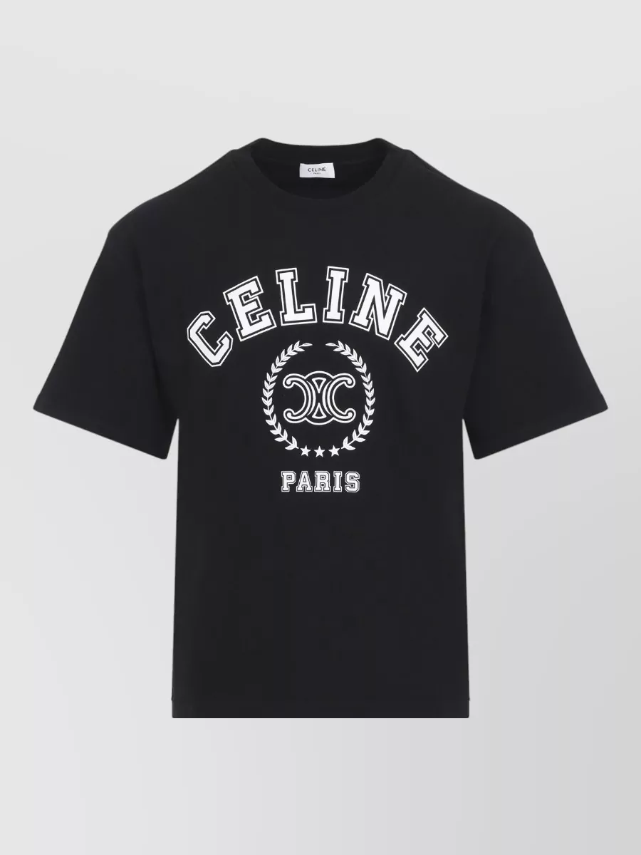 Celine Cotton Relaxed-Fit Graphic T-Shirt