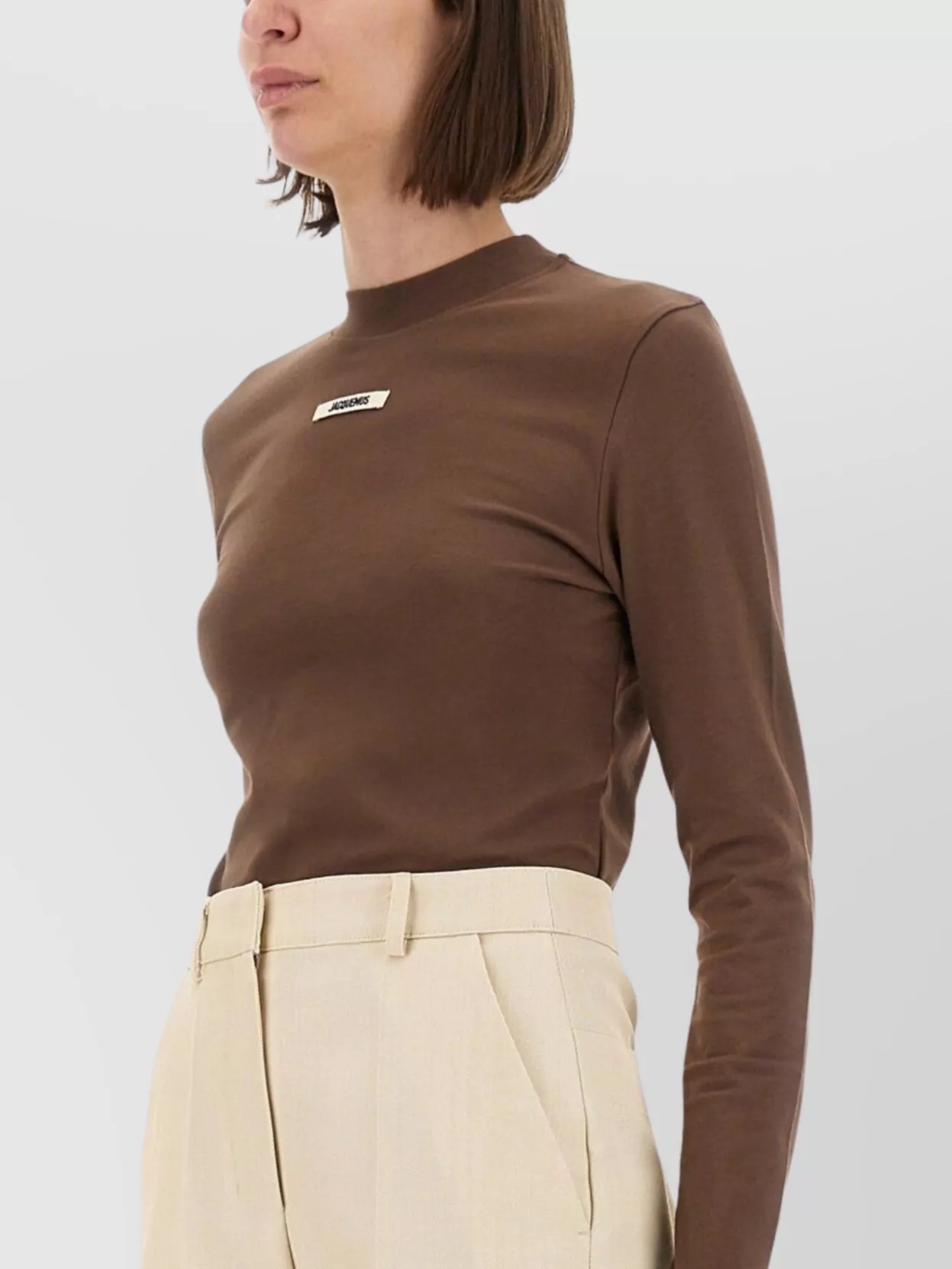 Jacquemus Crew Neck Long Sleeves Top