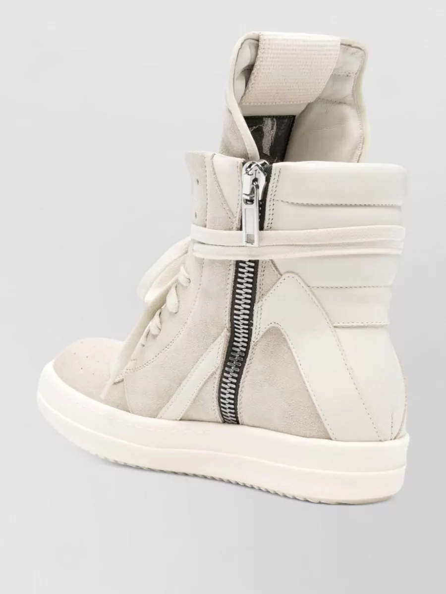 Rick Owens Suede High-Top Sneakers