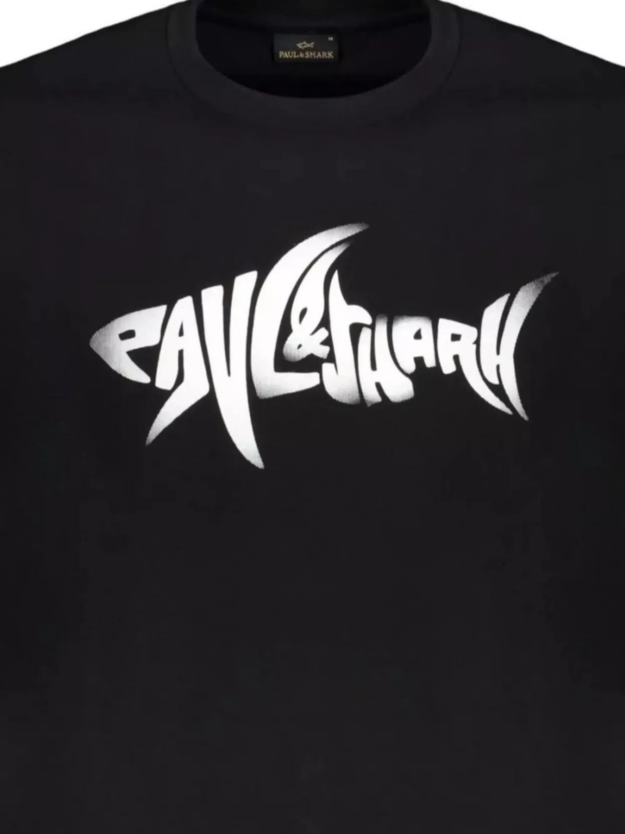 Paul & Shark Shark Graffiti Print Cotton Jersey T-shirt Clothing