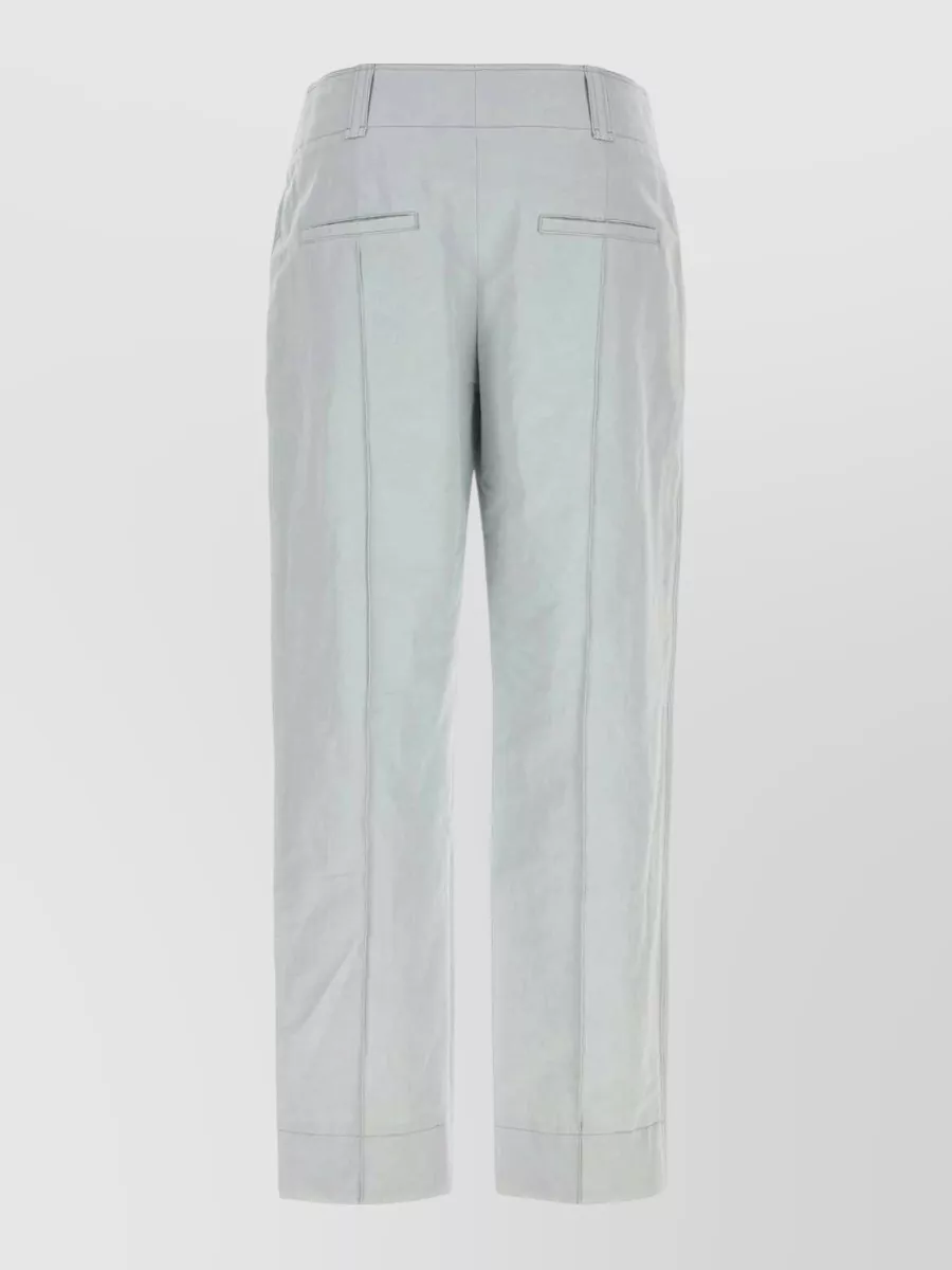 Chloé Linen Blend Cropped Trousers