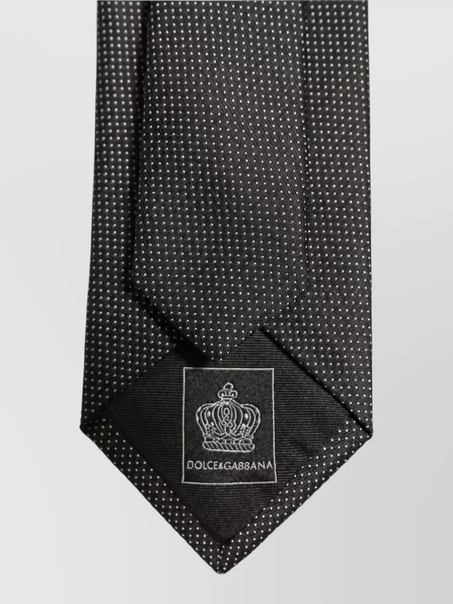 Dolce&Gabbana Silk Micro Polka Dot Tie