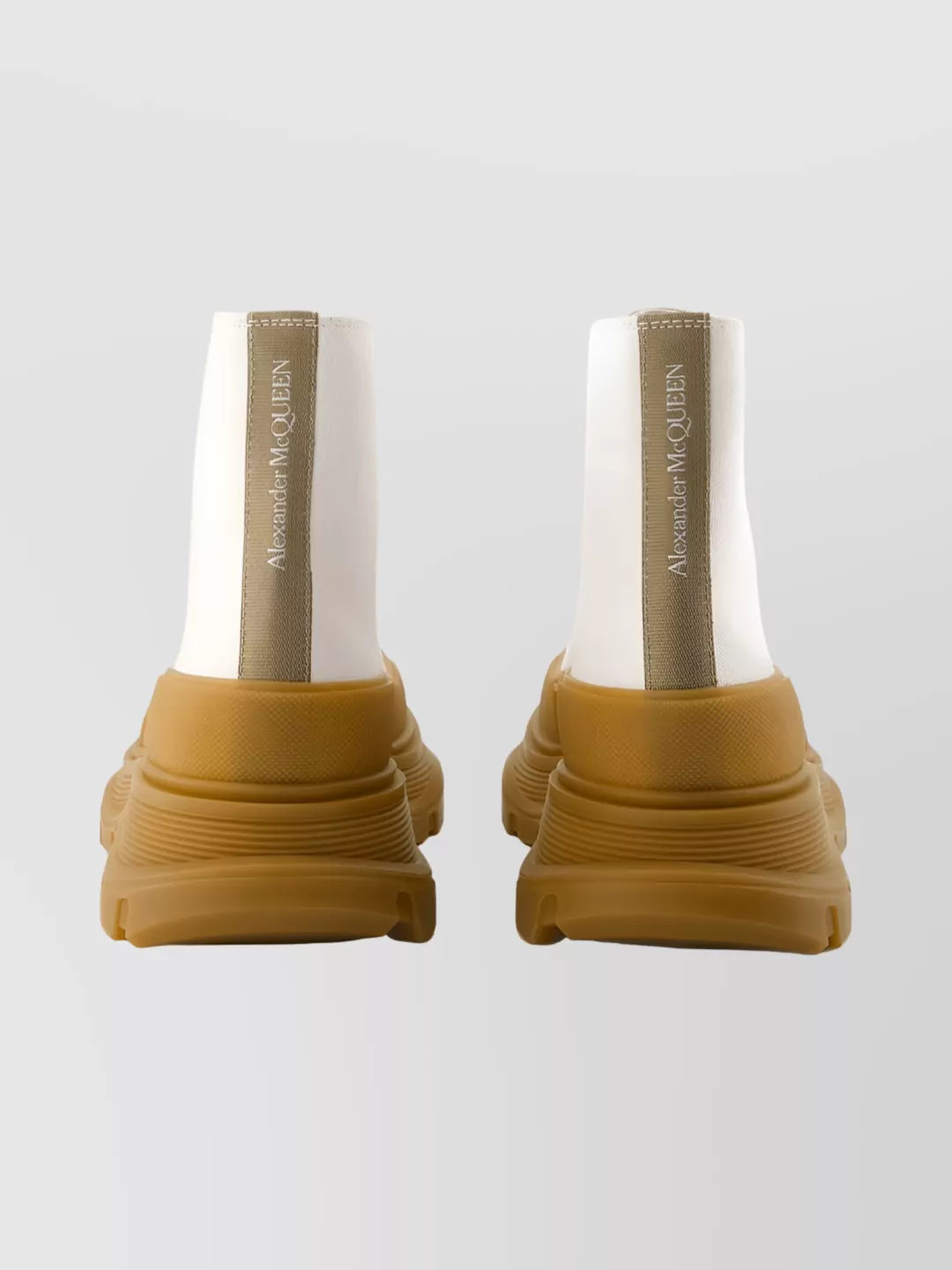 Alexander Mcqueen Tread High-top Ankle Boots Calfskin In Brown