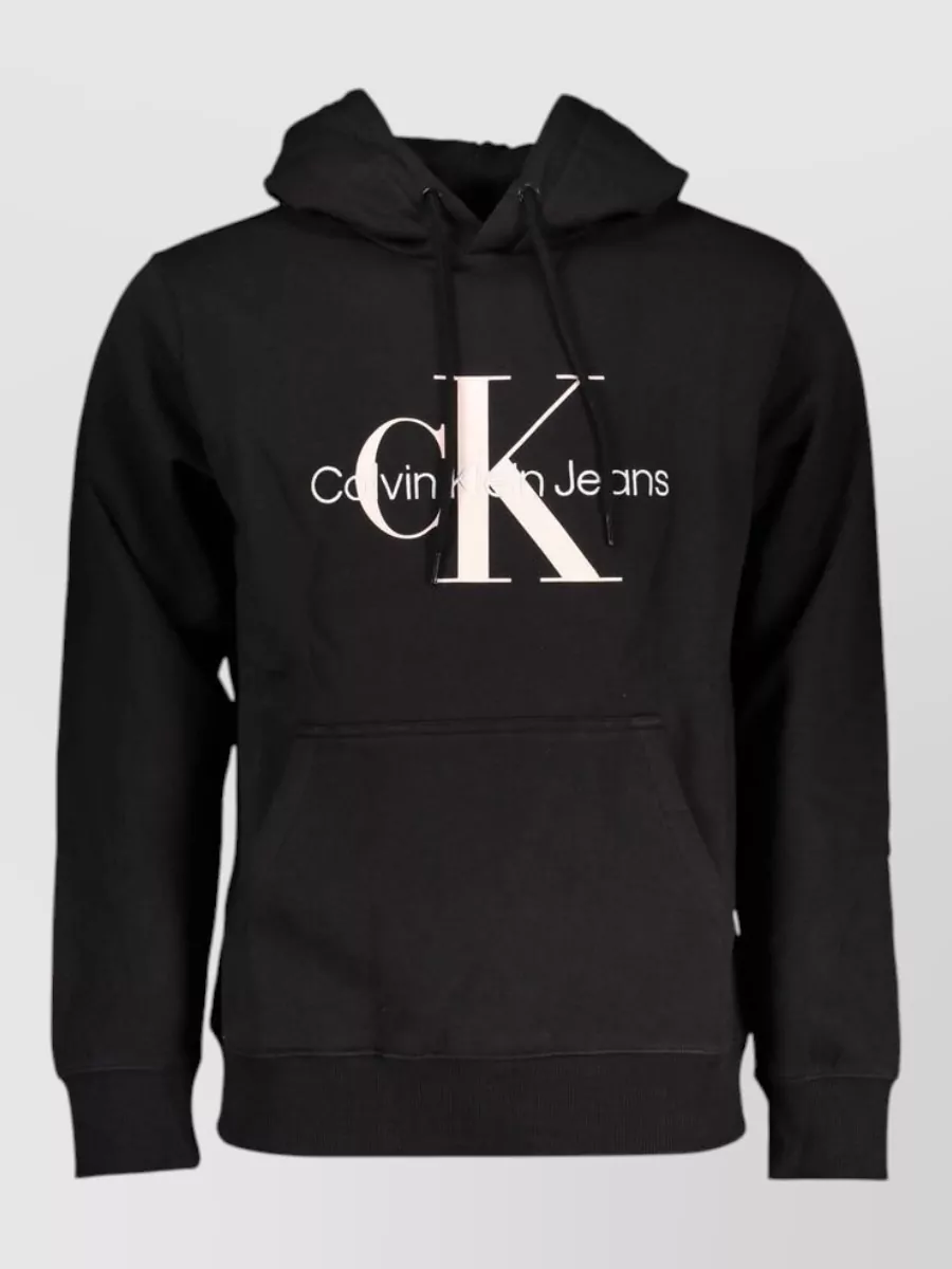 Calvin Klein Cotton logo-print hooded sweatshirt