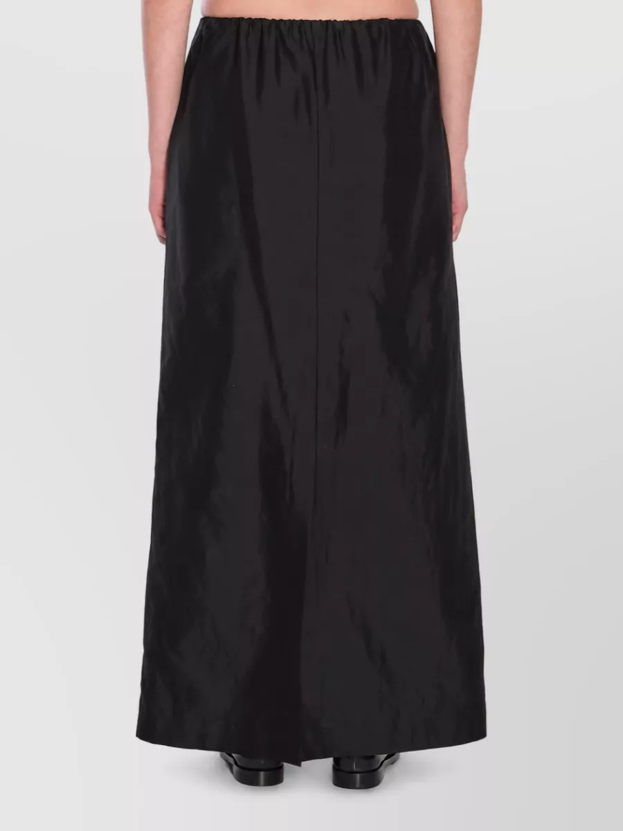 The Row Silk Cotton Gathered Maxi Skirt
