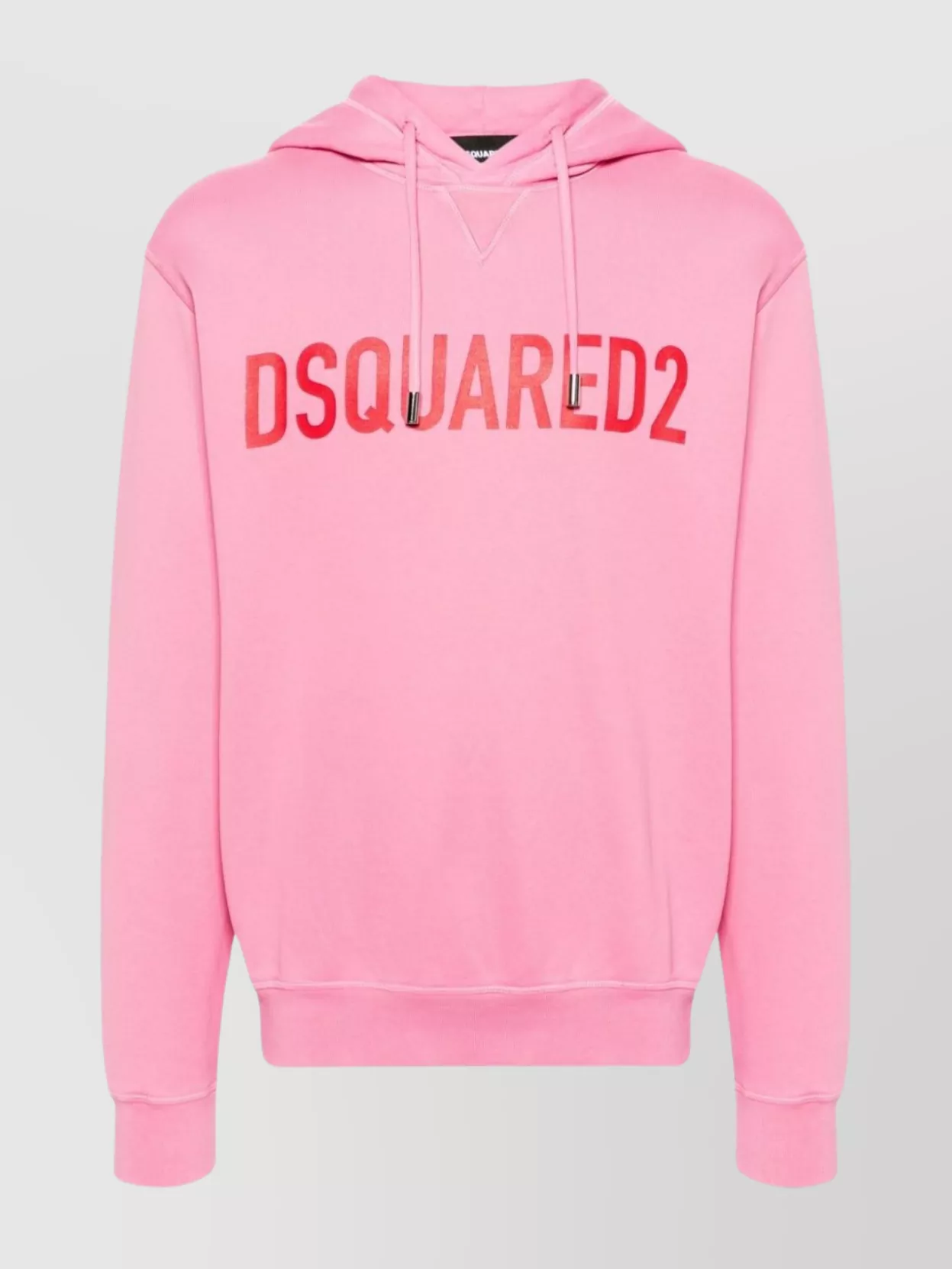 Shop Dsquared2 Crewneck Cotton Jersey Hooded Sweater