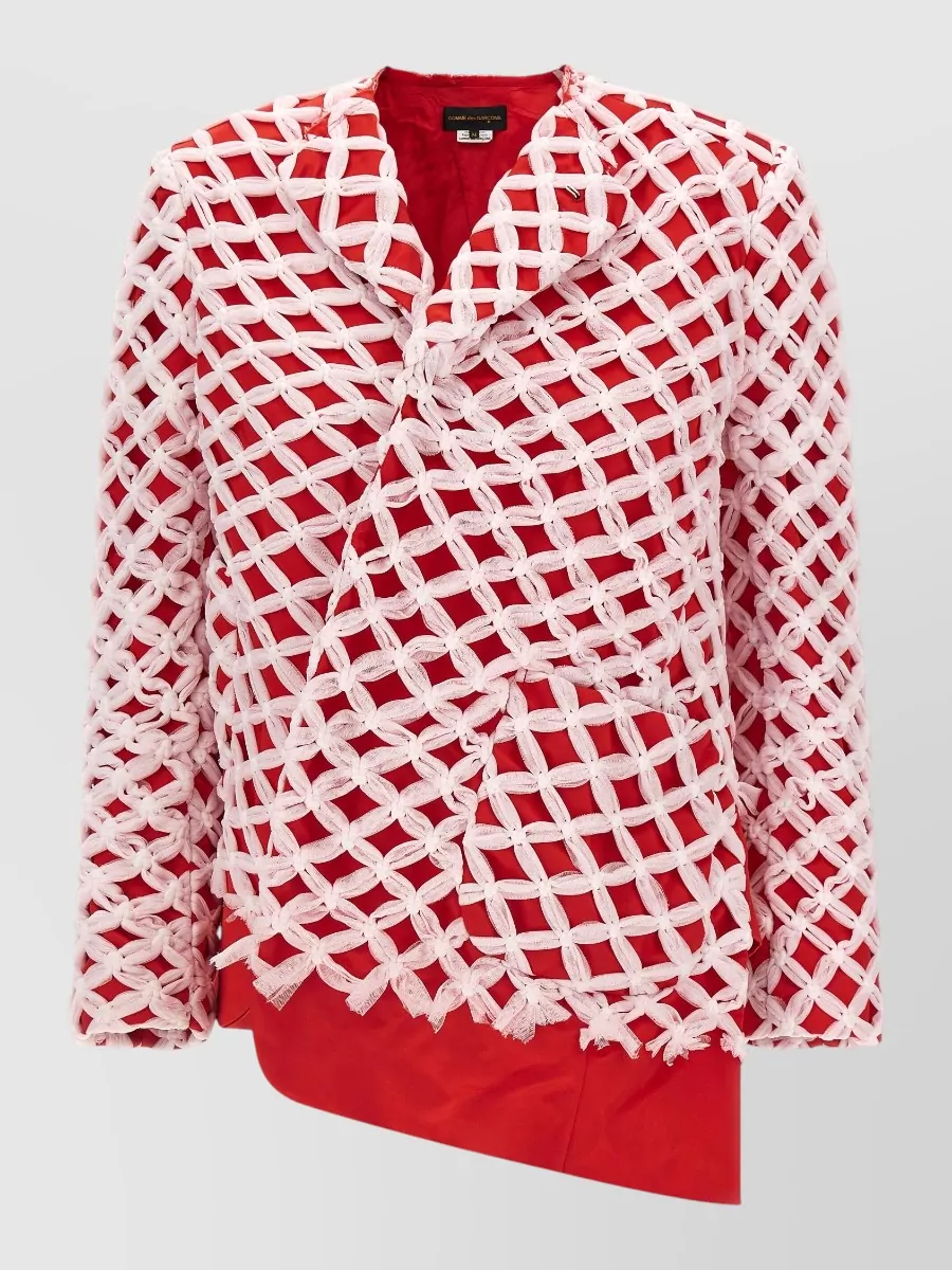 Comme des Garçons Asymmetric tulle blazer