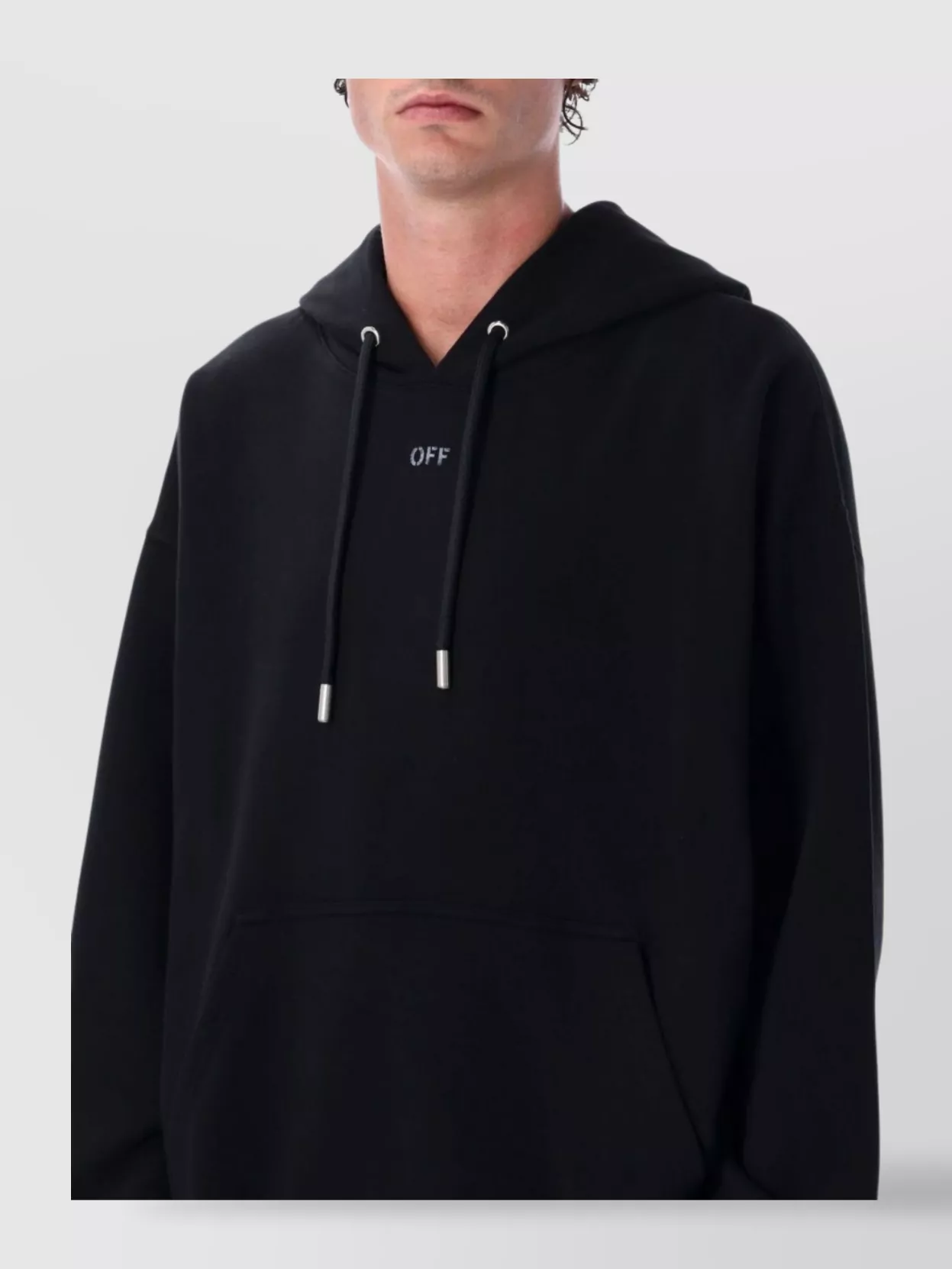 Off-White Arrow Design Skate Hoodie Front Pocket