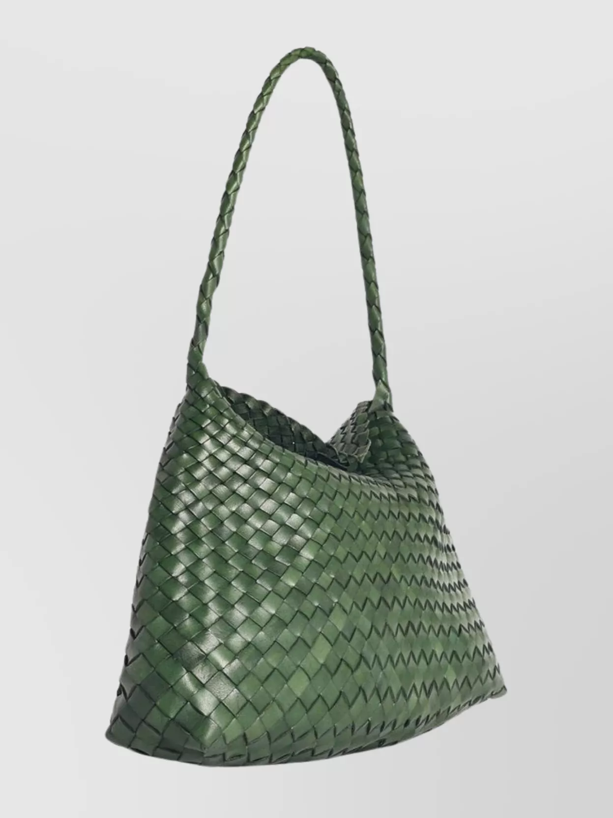 Dragon Diffusion Slouchy Leather Tote Bag With Woven Texture