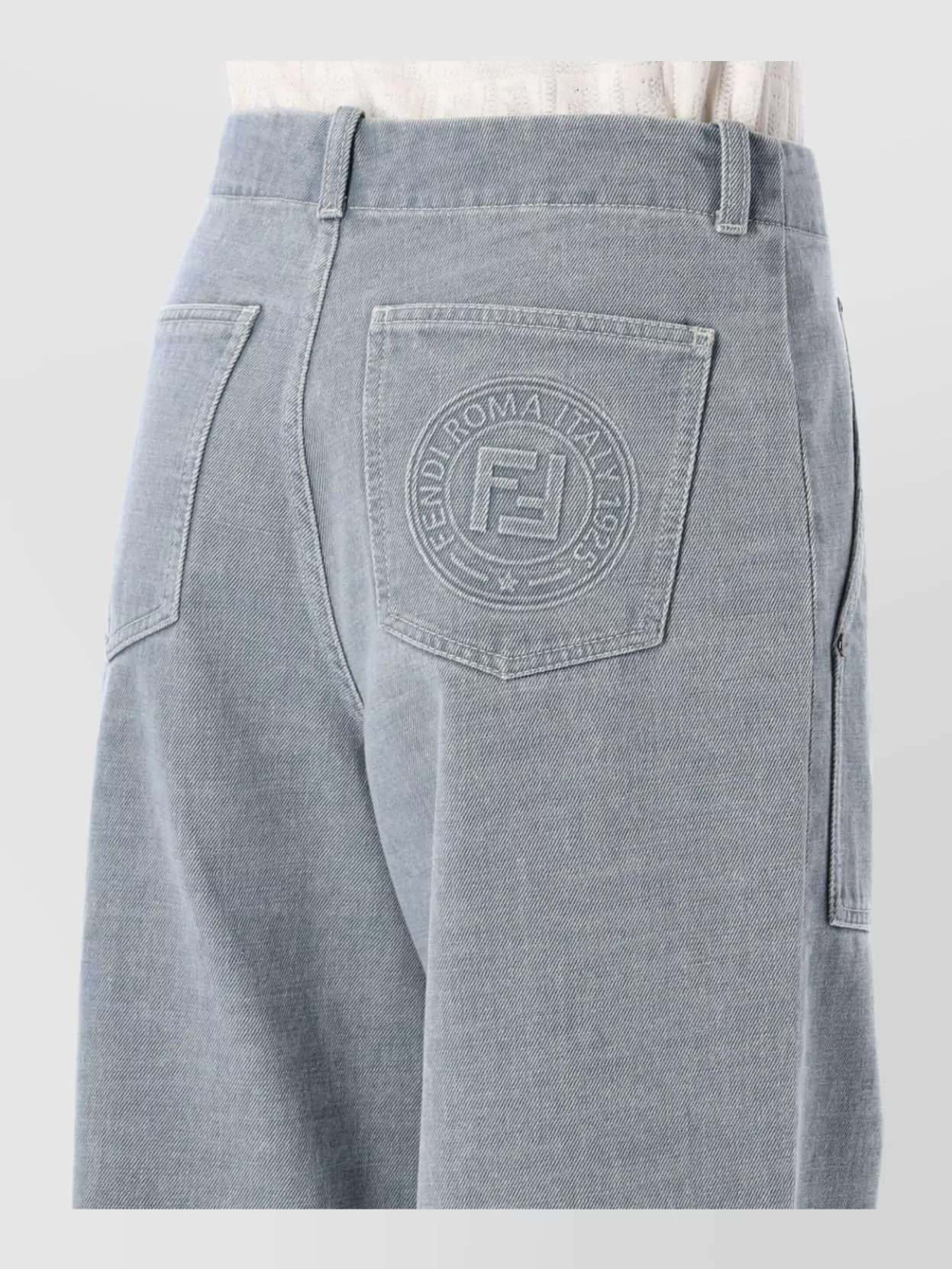 Fendi Denim Wide-leg Jeans