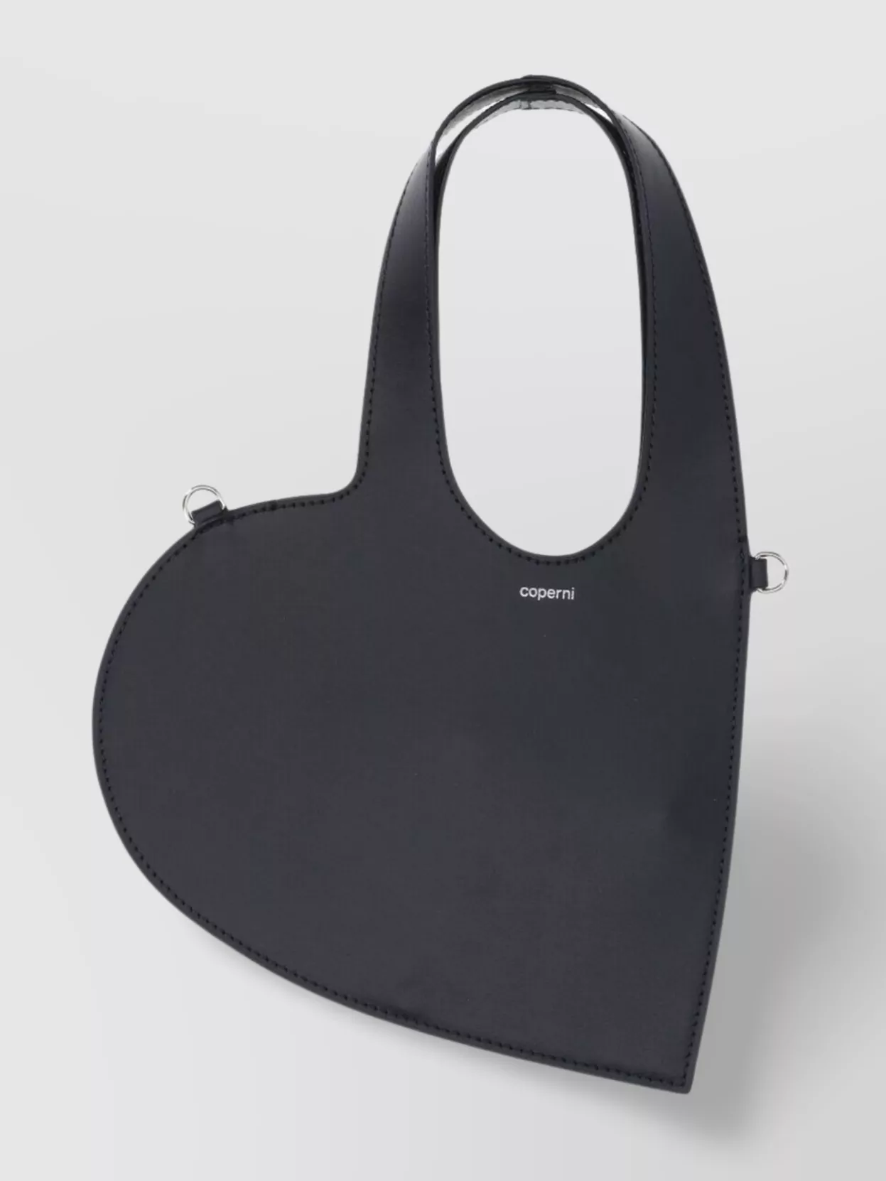 Coperni Heart Shape Top Handle Shoulder Bag In Black