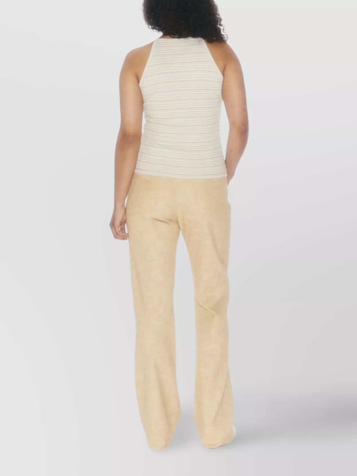 Filippa K Striped Organic Cotton Halterneck Tank Top