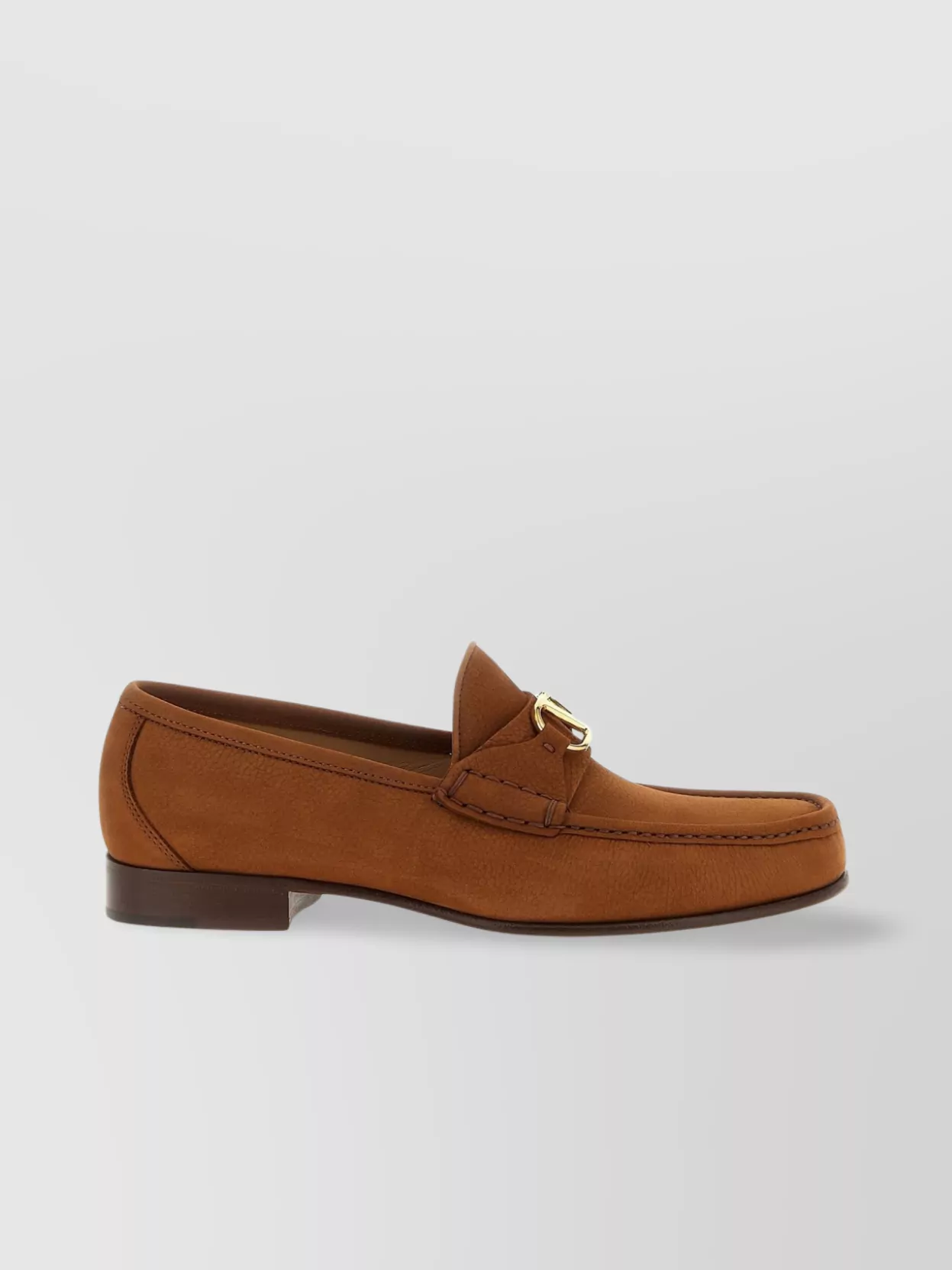 Valentino Garavani 'Signature' Loafers Round Toe Design
