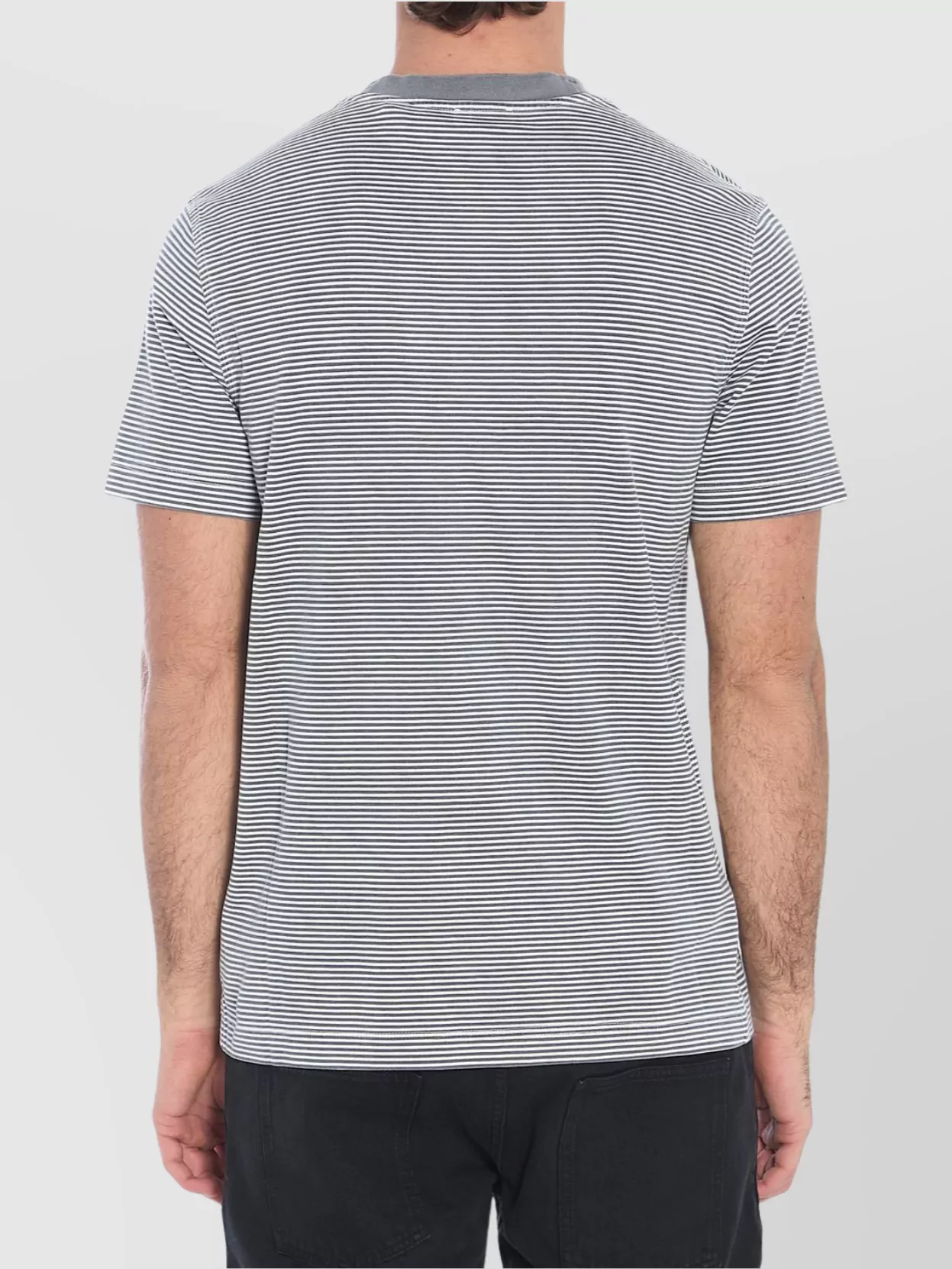Burberry Striped Crew-Neck Short-Sleeved T-Shirt