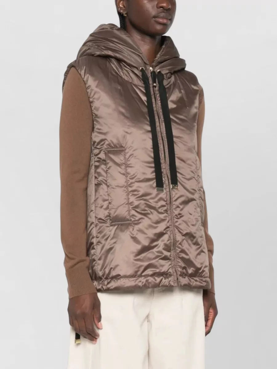 Max Mara Quilted Hooded Parka Coat
