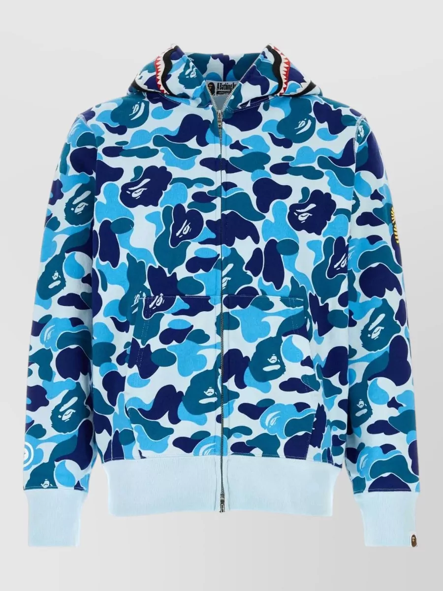 Bape Printed Cotton Hooded Jacket