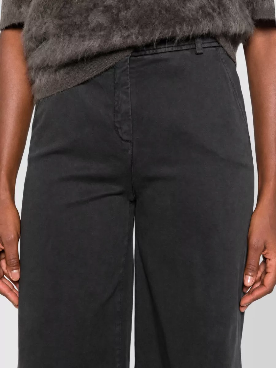 Via Masini 80 Denim Wide-Leg Trousers