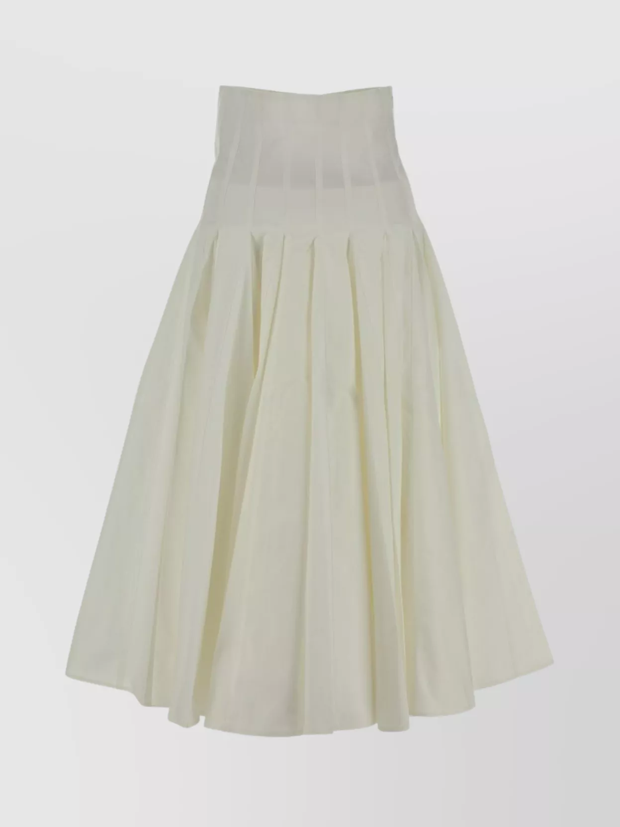 Jacquemus Flared High Waist Pleated Skirt In Brown